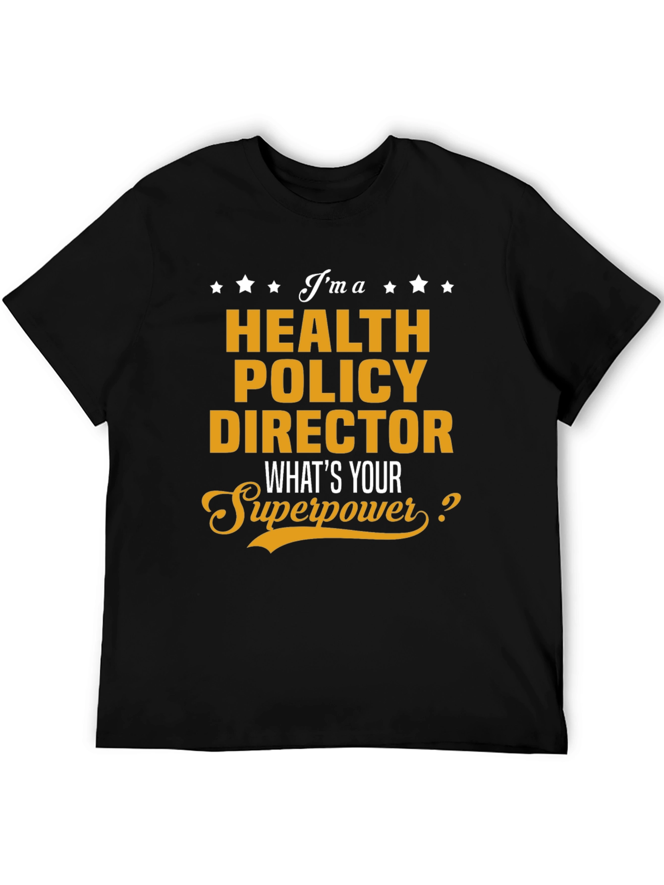 Black Health Policy Director Superpower T-Shirt view 5