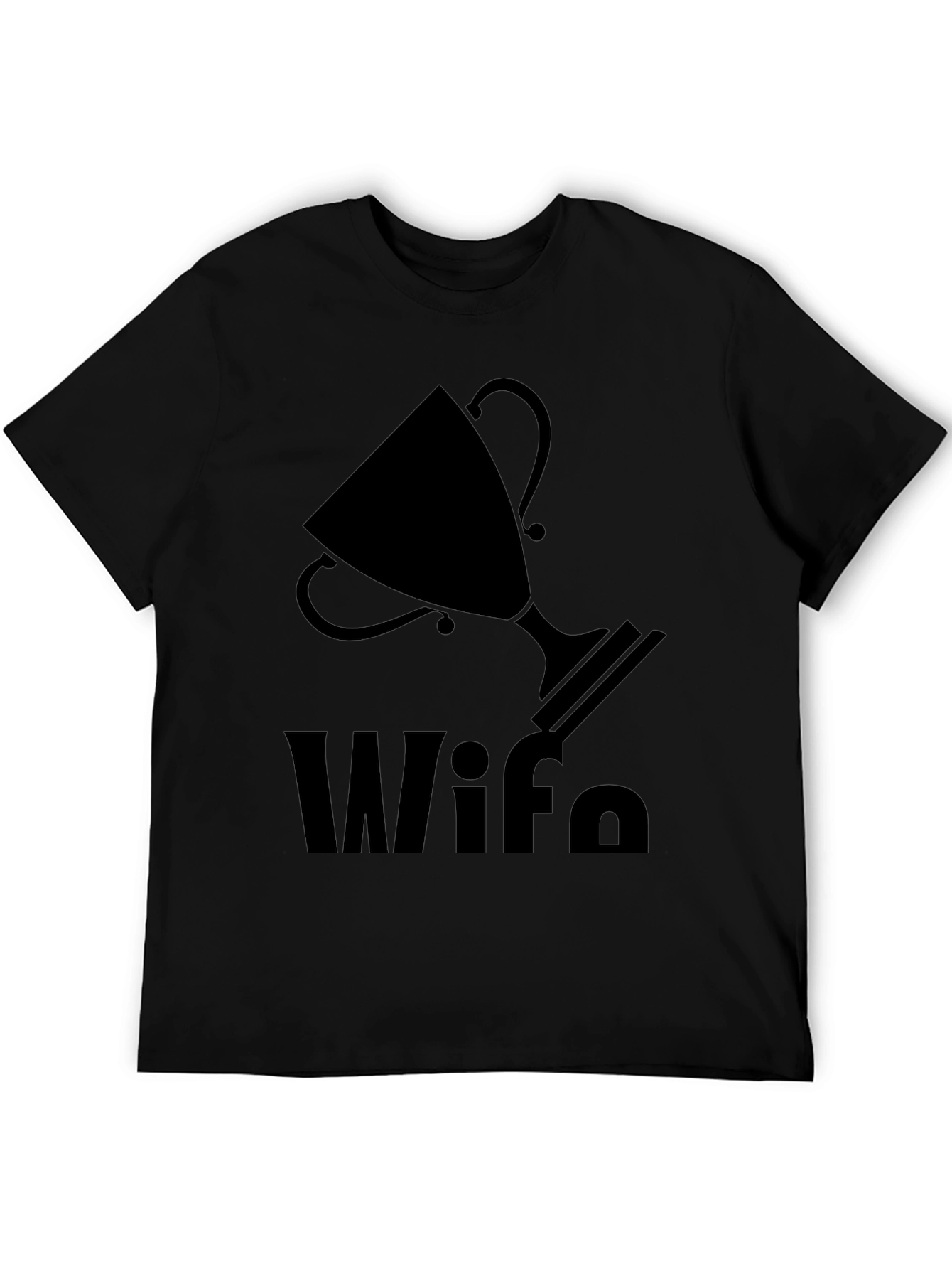 Black Wife Trophy Graphic T-Shirt view 5