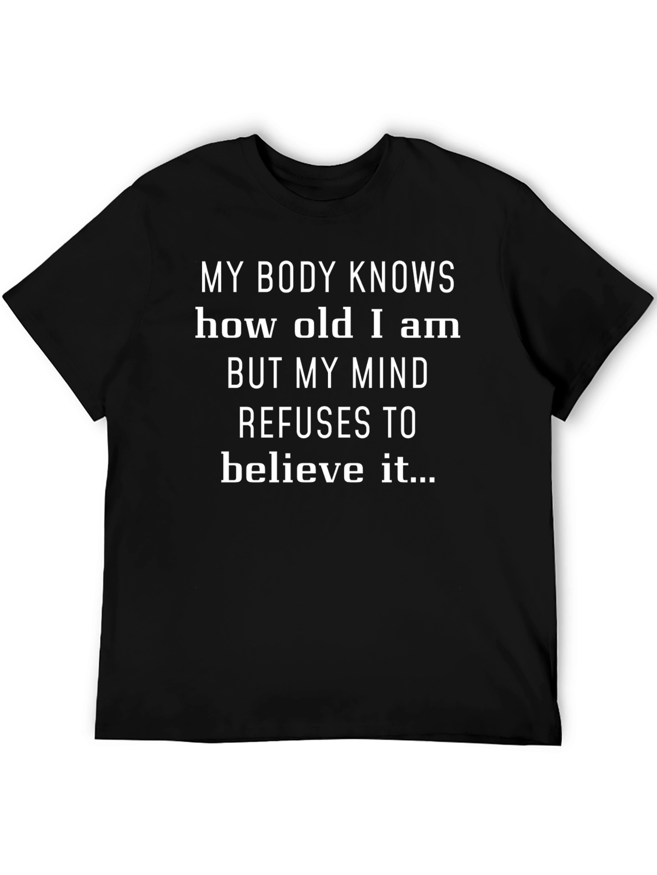 Black Funny 'My Body Knows' Graphic Tee view 5