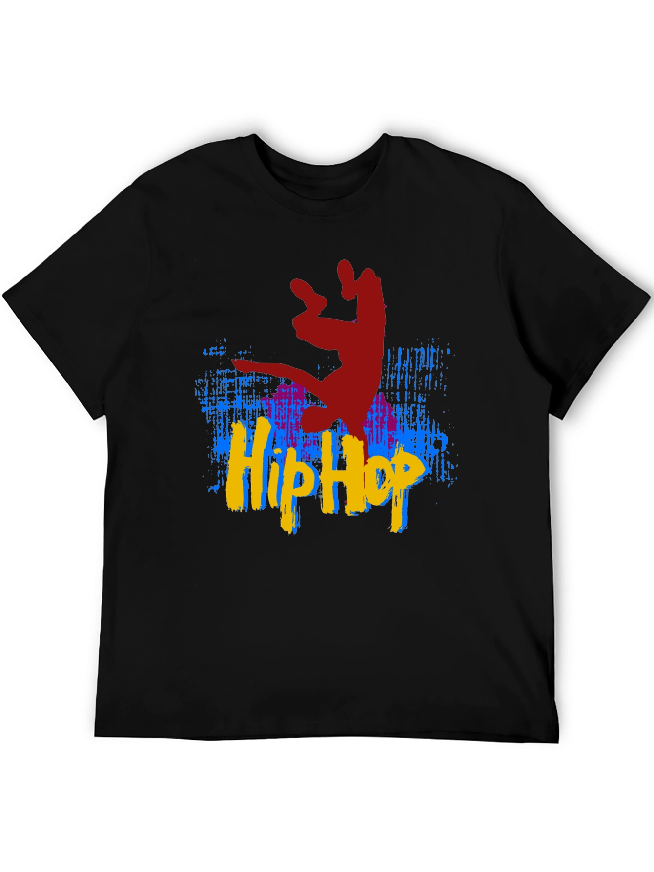 Black Hip Hop Dance T-Shirt - Black view 5