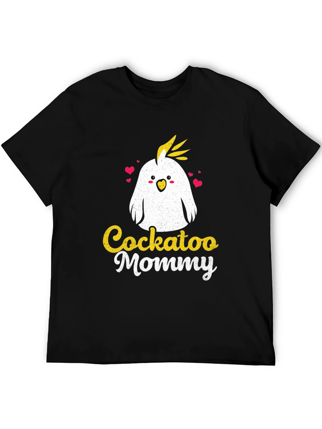 Black Cockatoo Mommy Graphic Tee - Cute Bird Lover Shirt view 5
