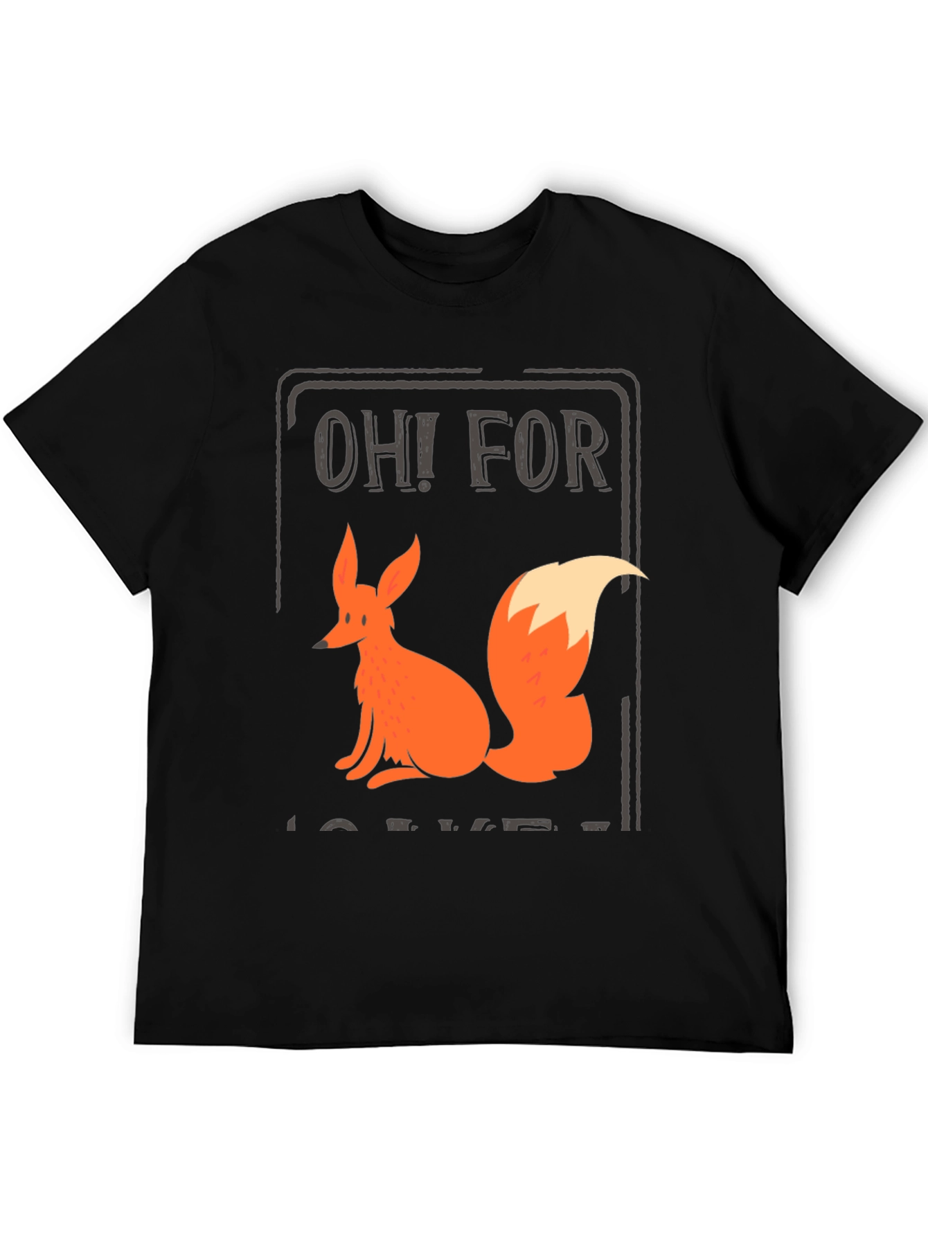 Black Oh! For Fox Sake Graphic Tee view 5