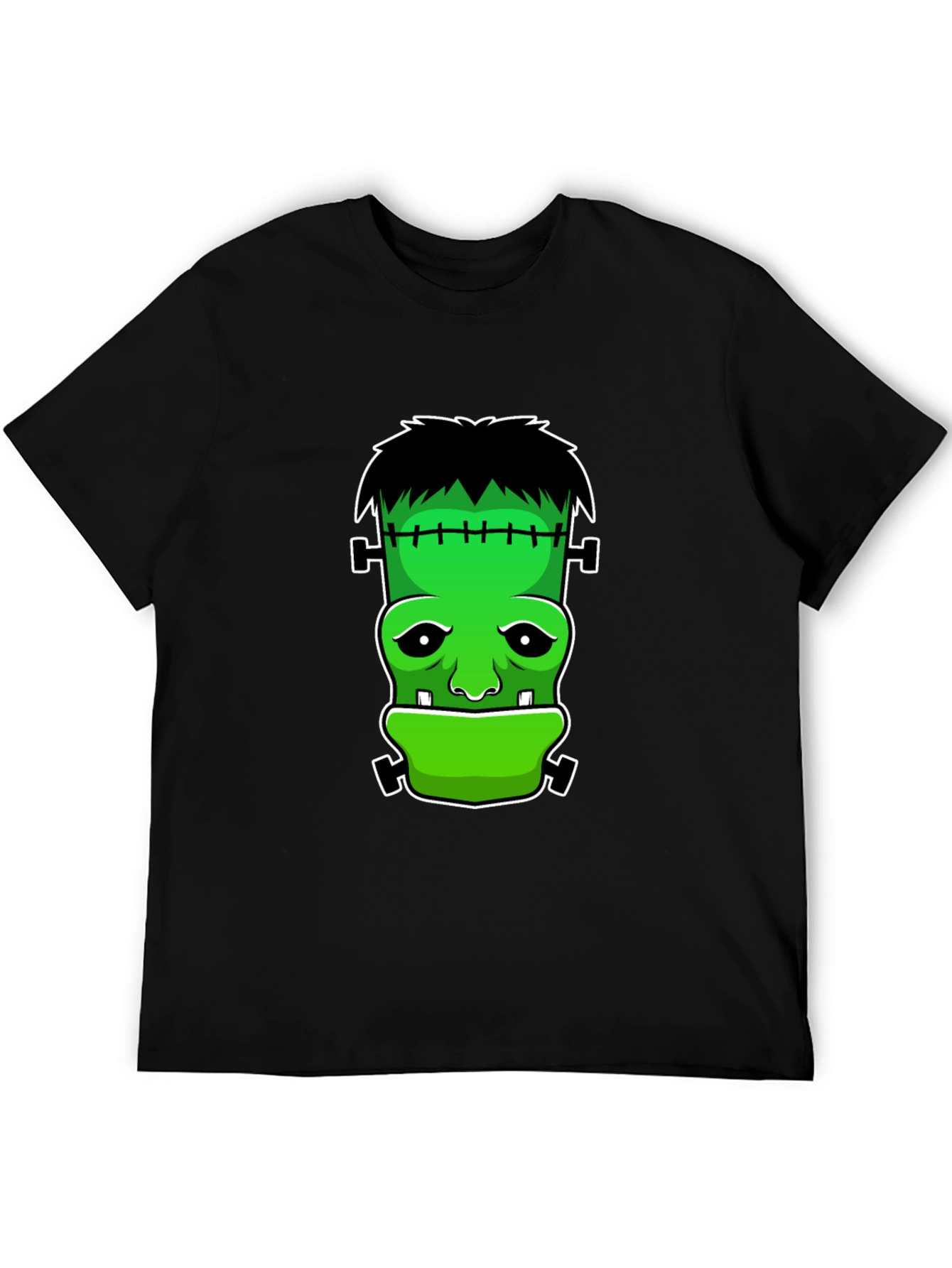 Black Frankenstein Graphic T-Shirt - Halloween Tee view 5