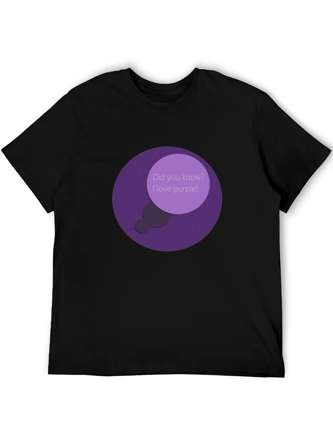 Black Purple Lover T-Shirt - Did You Know? view 5