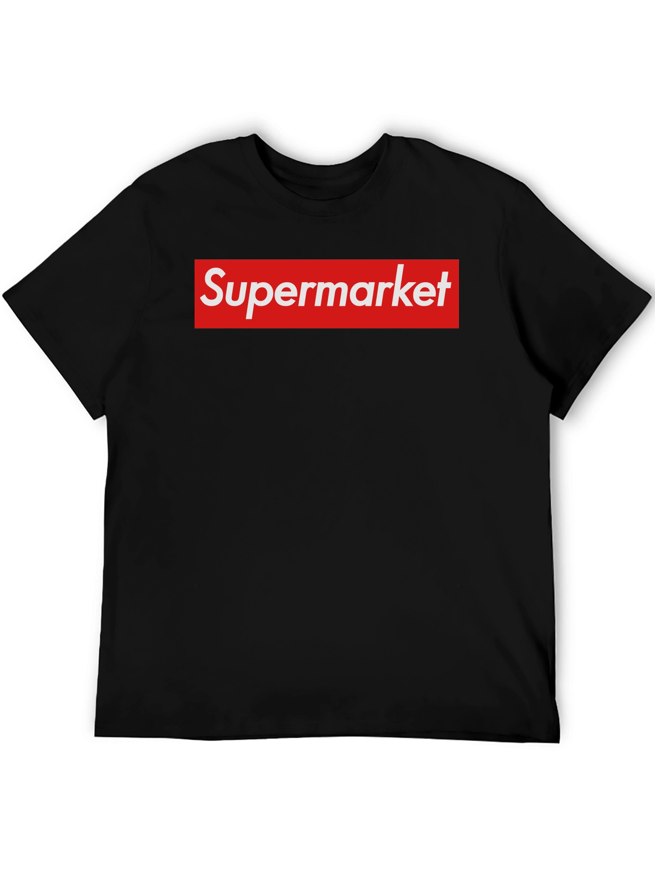 Black Supermarket Funny Parody Graphic T-Shirt view 5