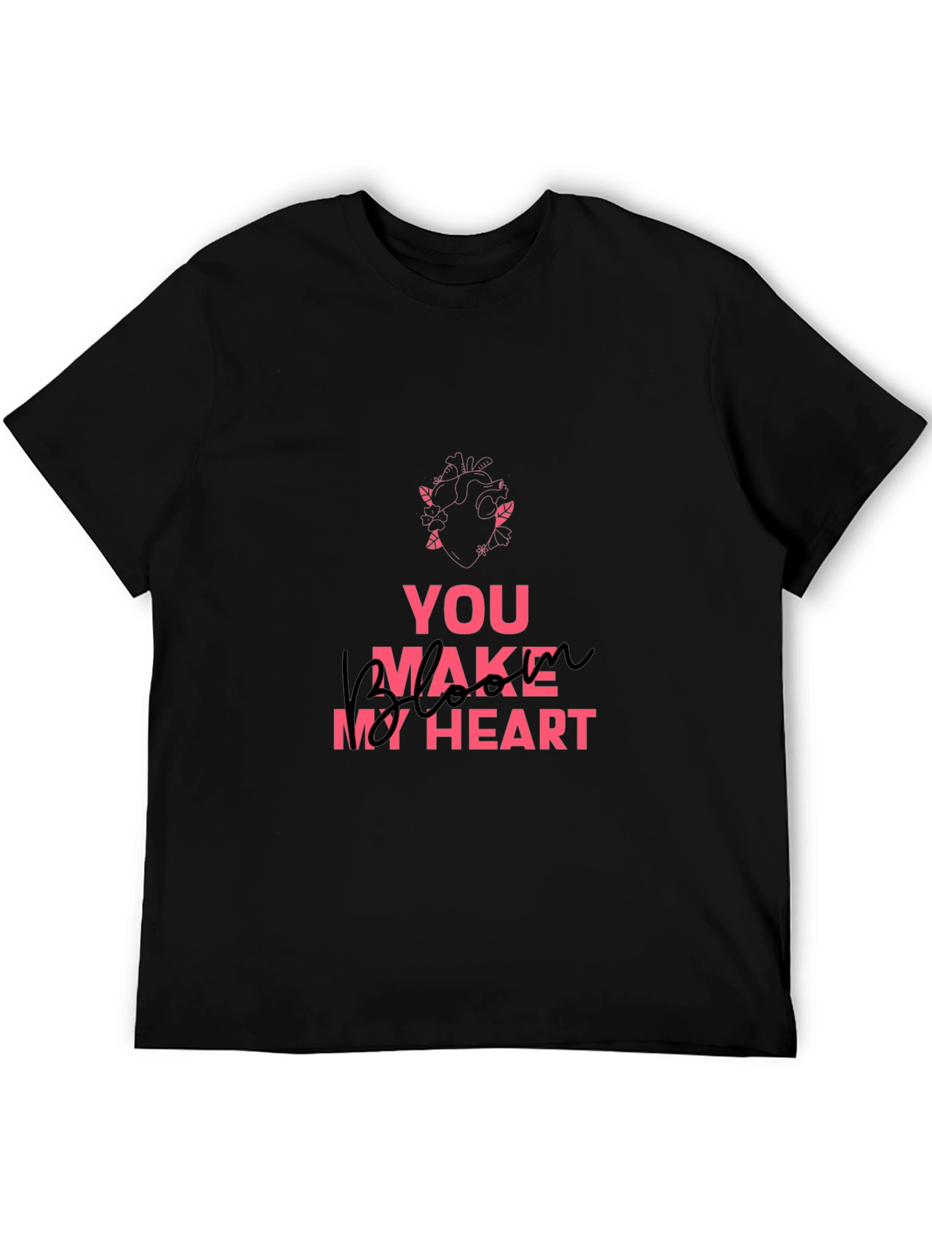 Black You Make My Heart Awake Graphic Tee view 5
