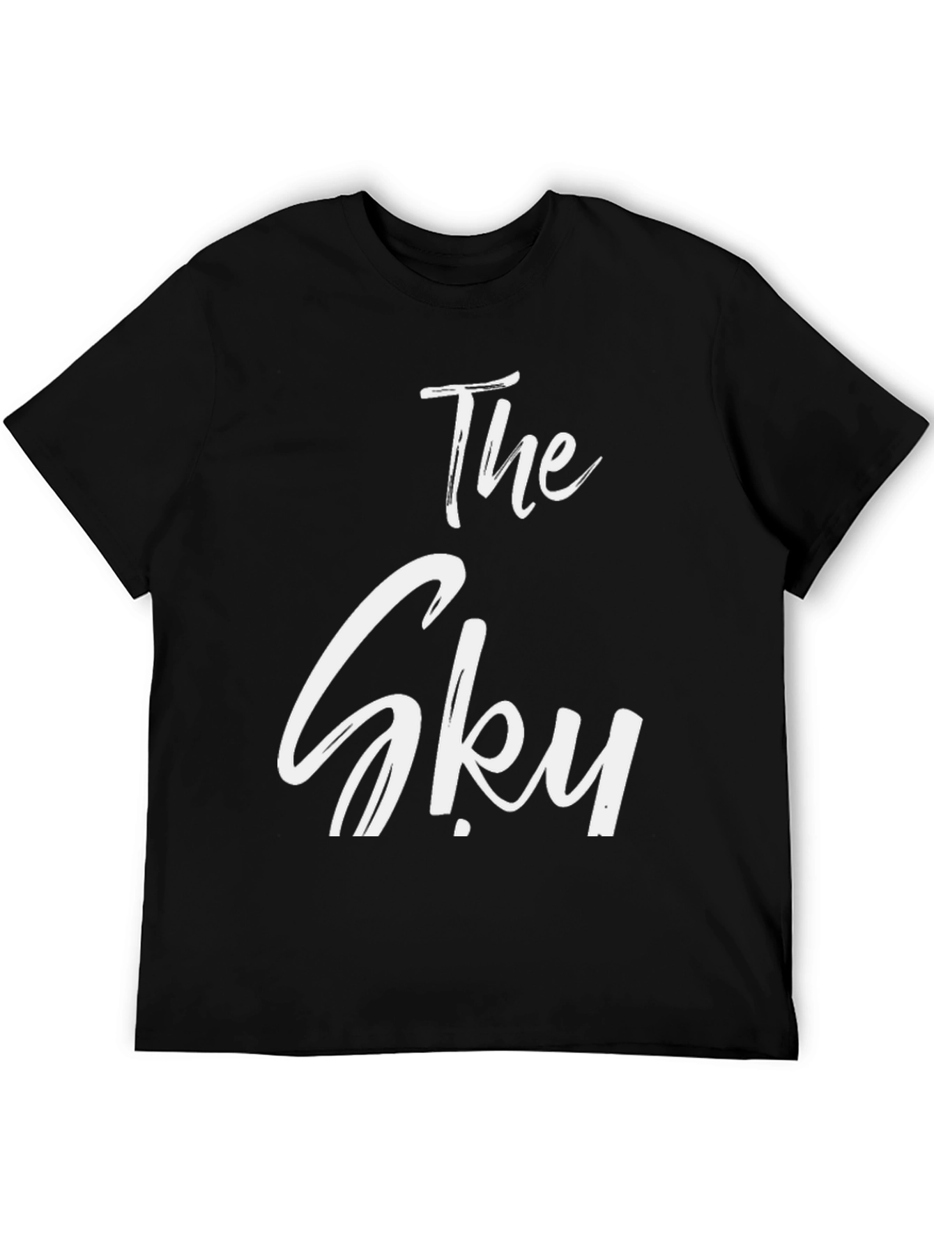 Black The Sky Graphic T-Shirt - Stylish Cotton Tee view 5