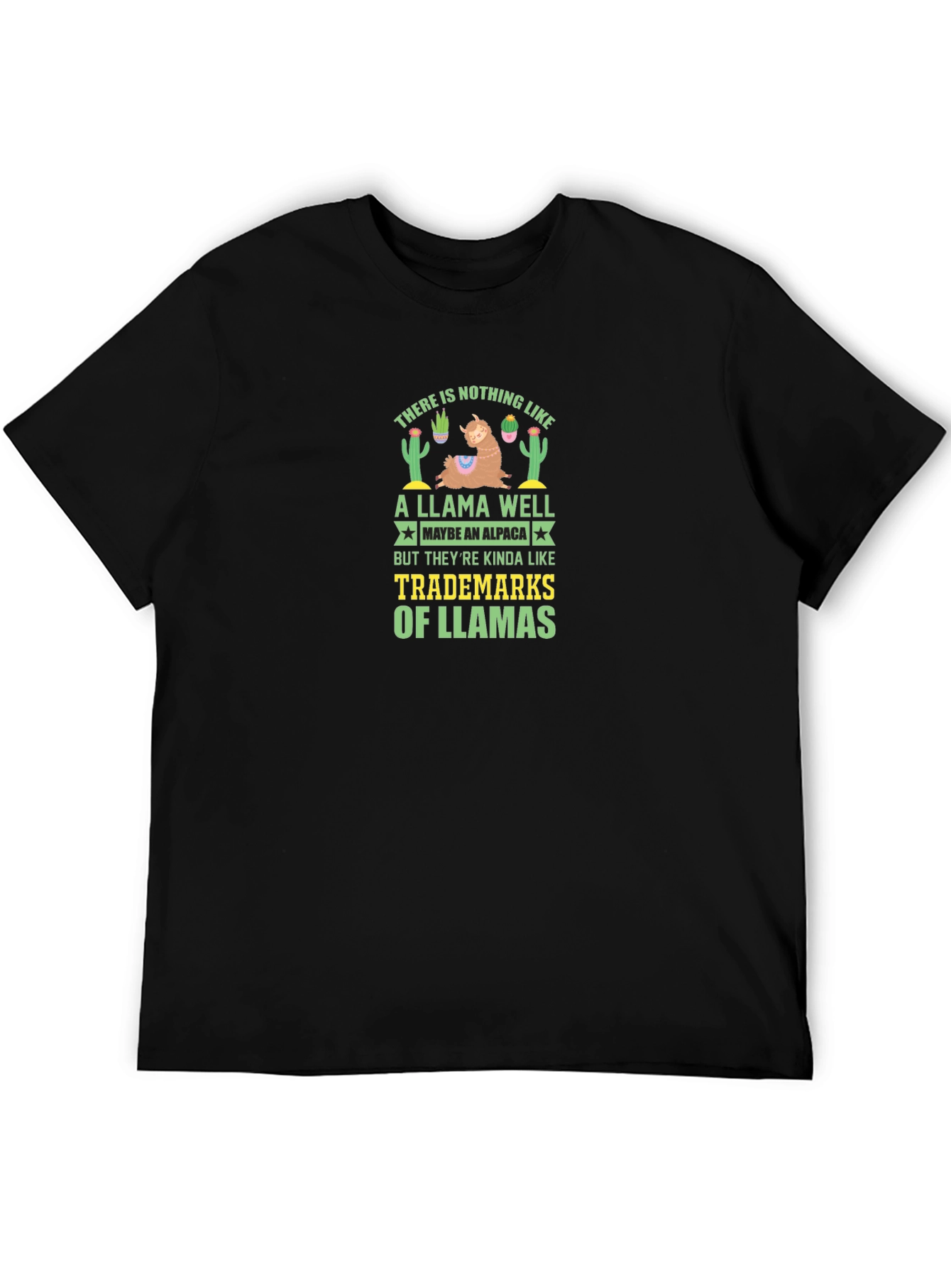 Black Llama Well T-Shirt: Trademarks of Llamas view 5