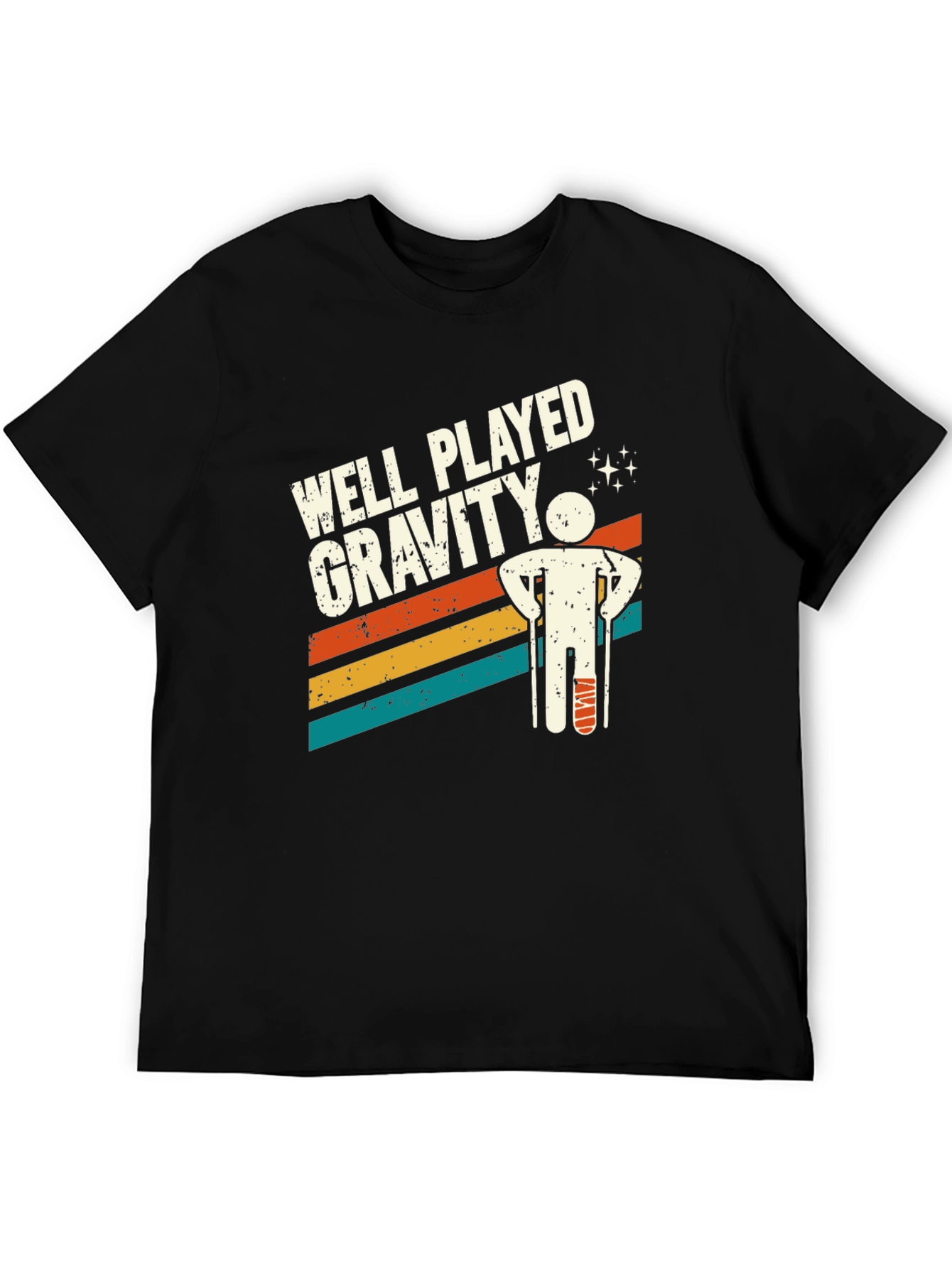 Black Well Played Gravity T-Shirt view 5