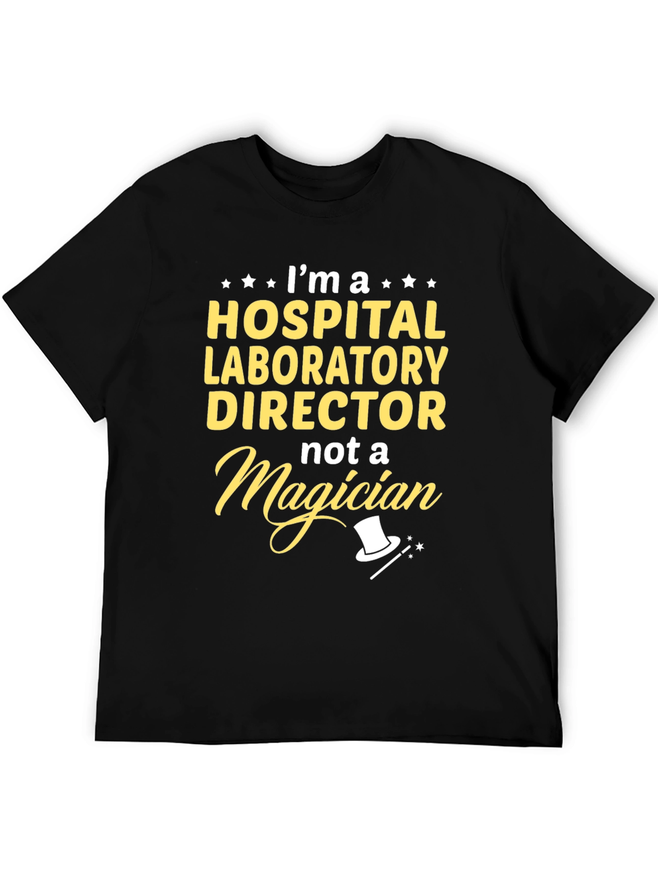 Black Hospital Laboratory Director Funny T-Shirt view 5