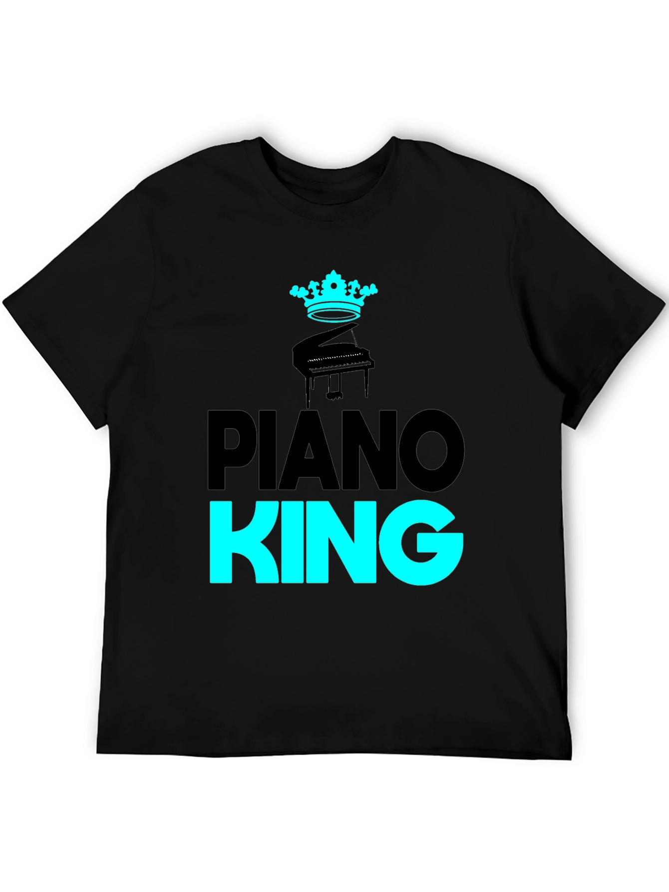 Black Piano King Black Graphic Tee view 5