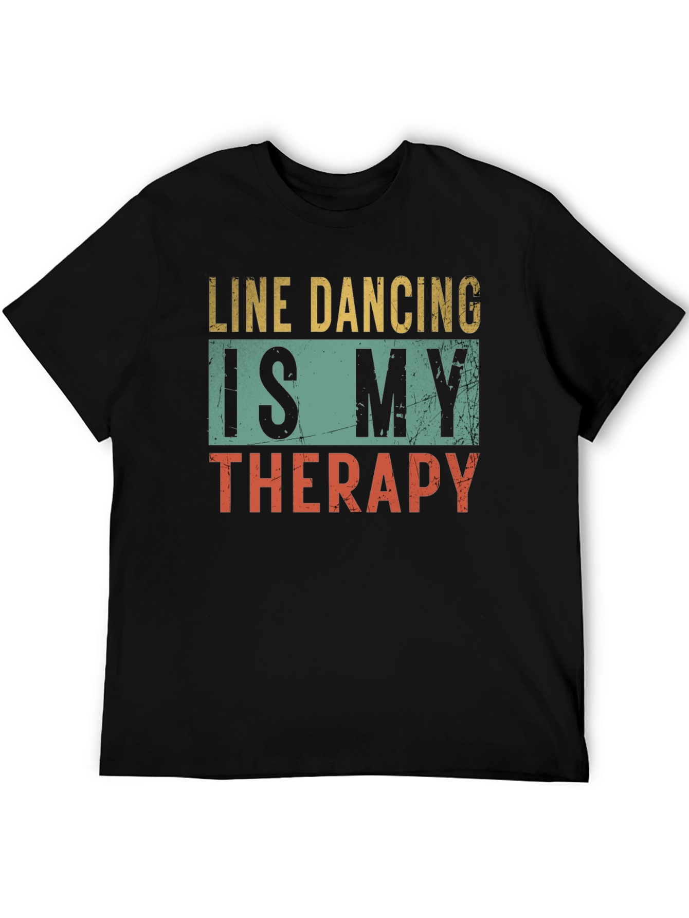 Black Line Dancing Therapy T-Shirt - Unique Design view 5