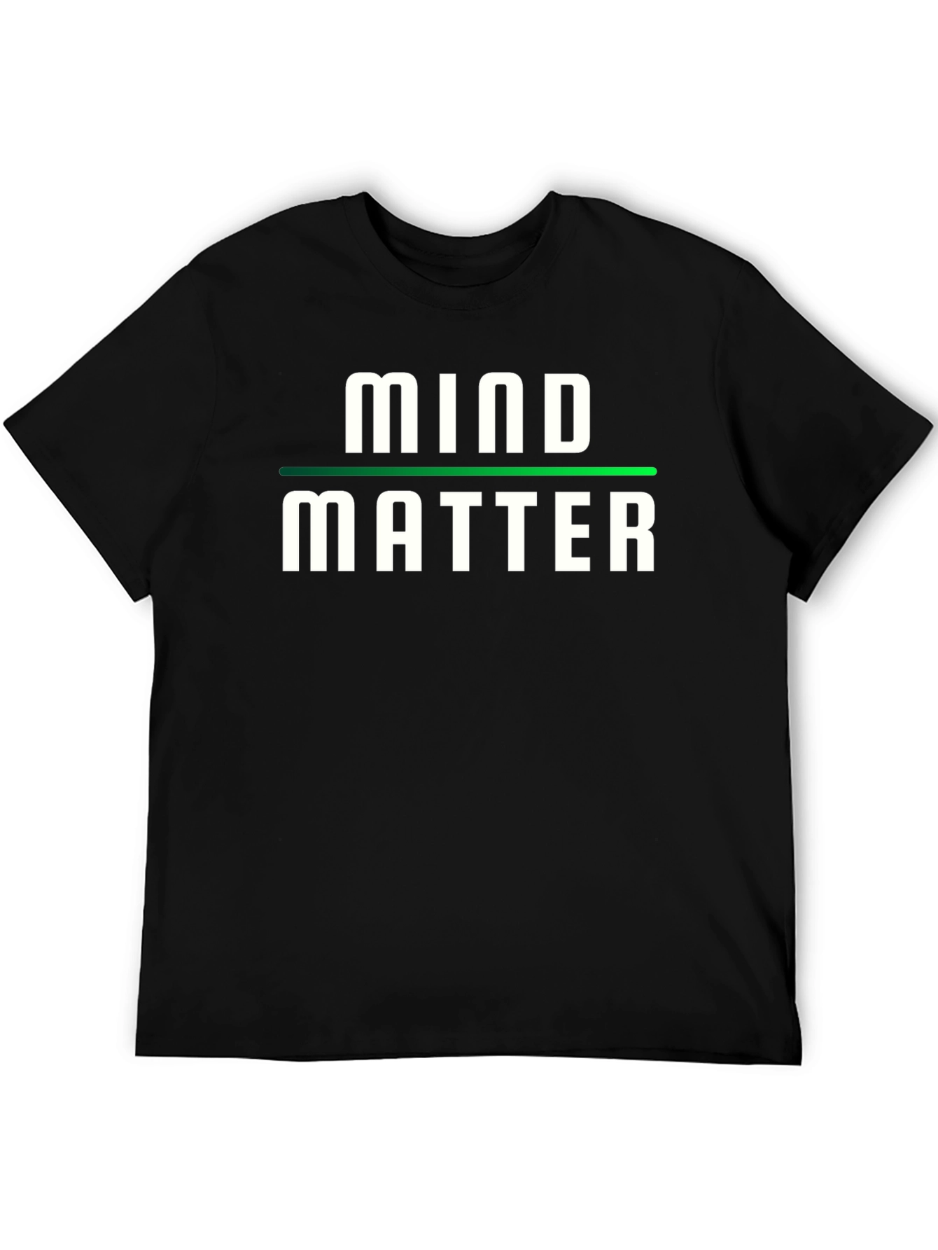 Black Mind Over Matter T-Shirt - Stylish Graphic Tee view 5