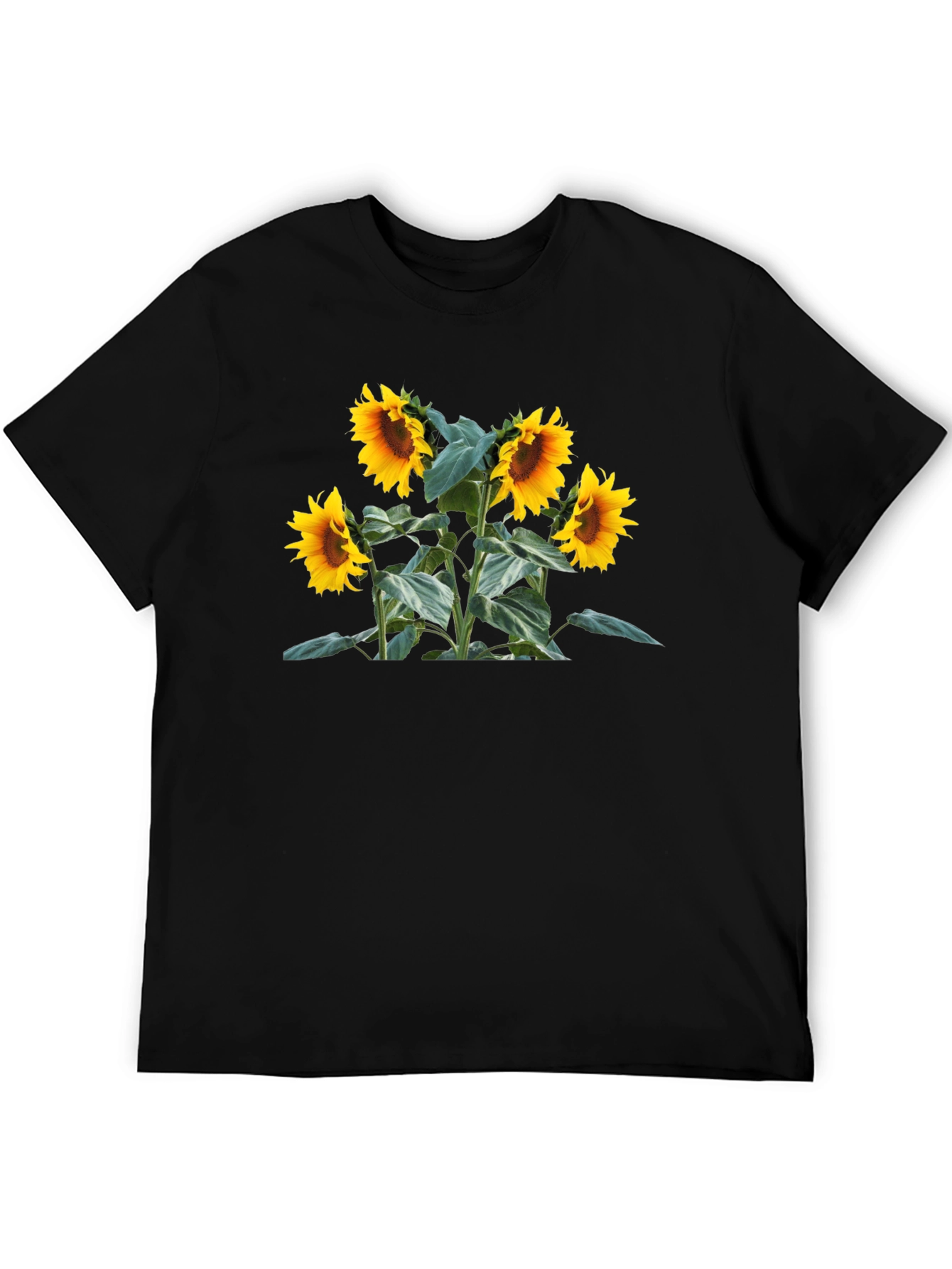 Black Sunflower Graphic T-Shirt view 5