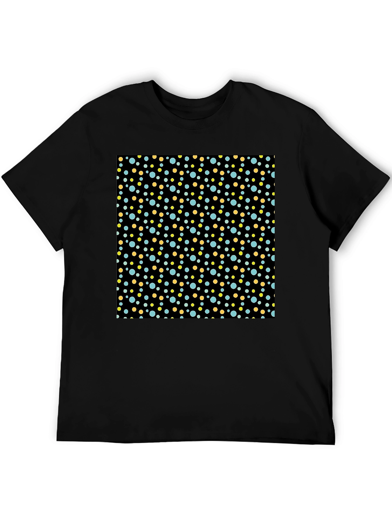 Black Retro Polka Dot T-Shirt - Classic Style view 5