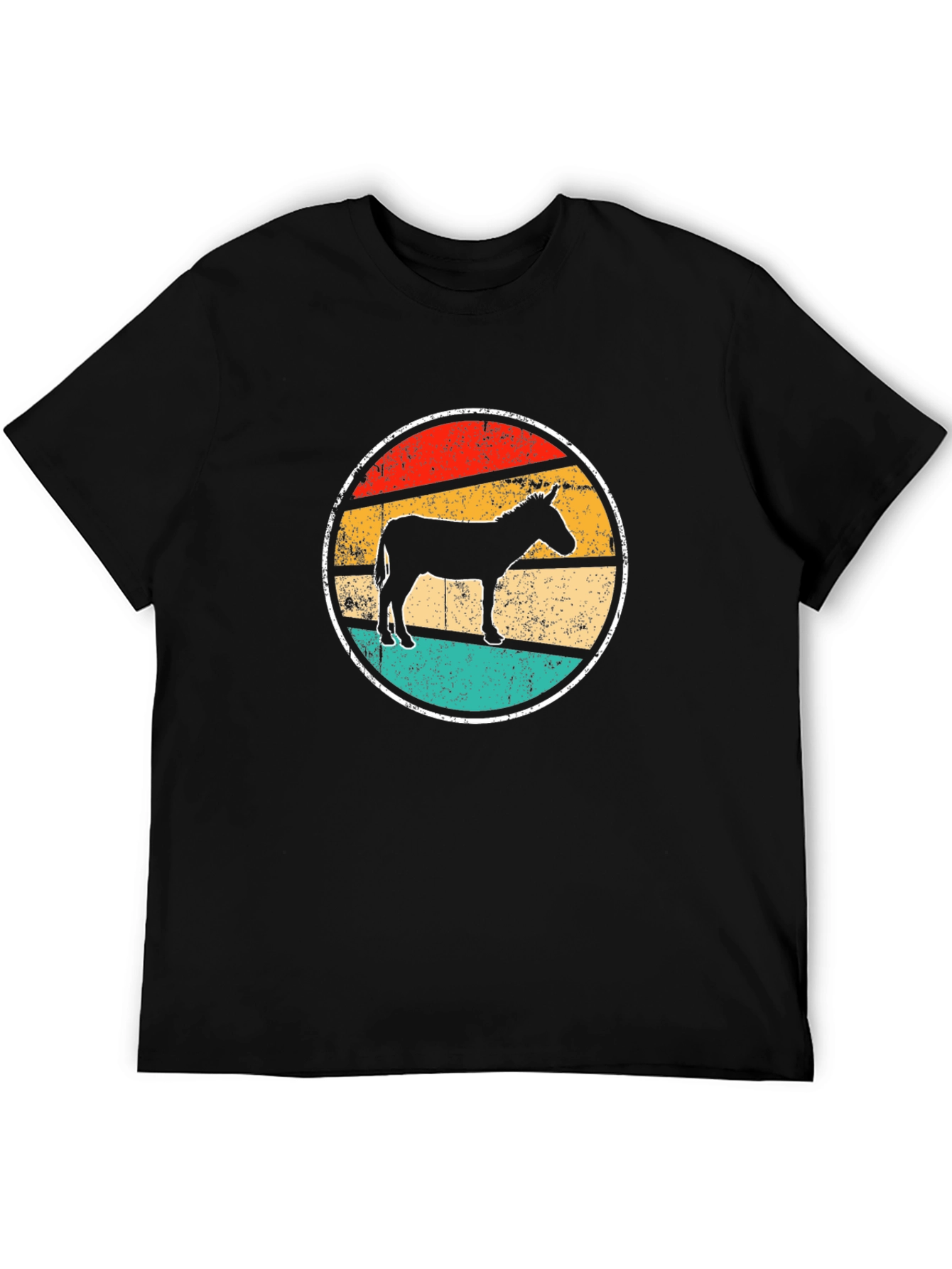 Black Retro Donkey T-Shirt view 5