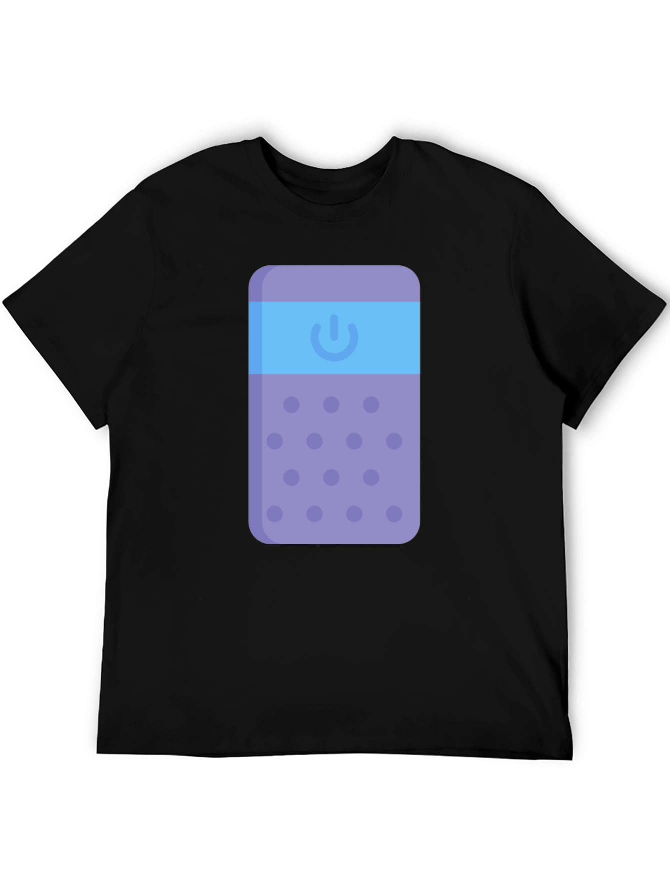 Black Cool Remote Control T-Shirt view 5