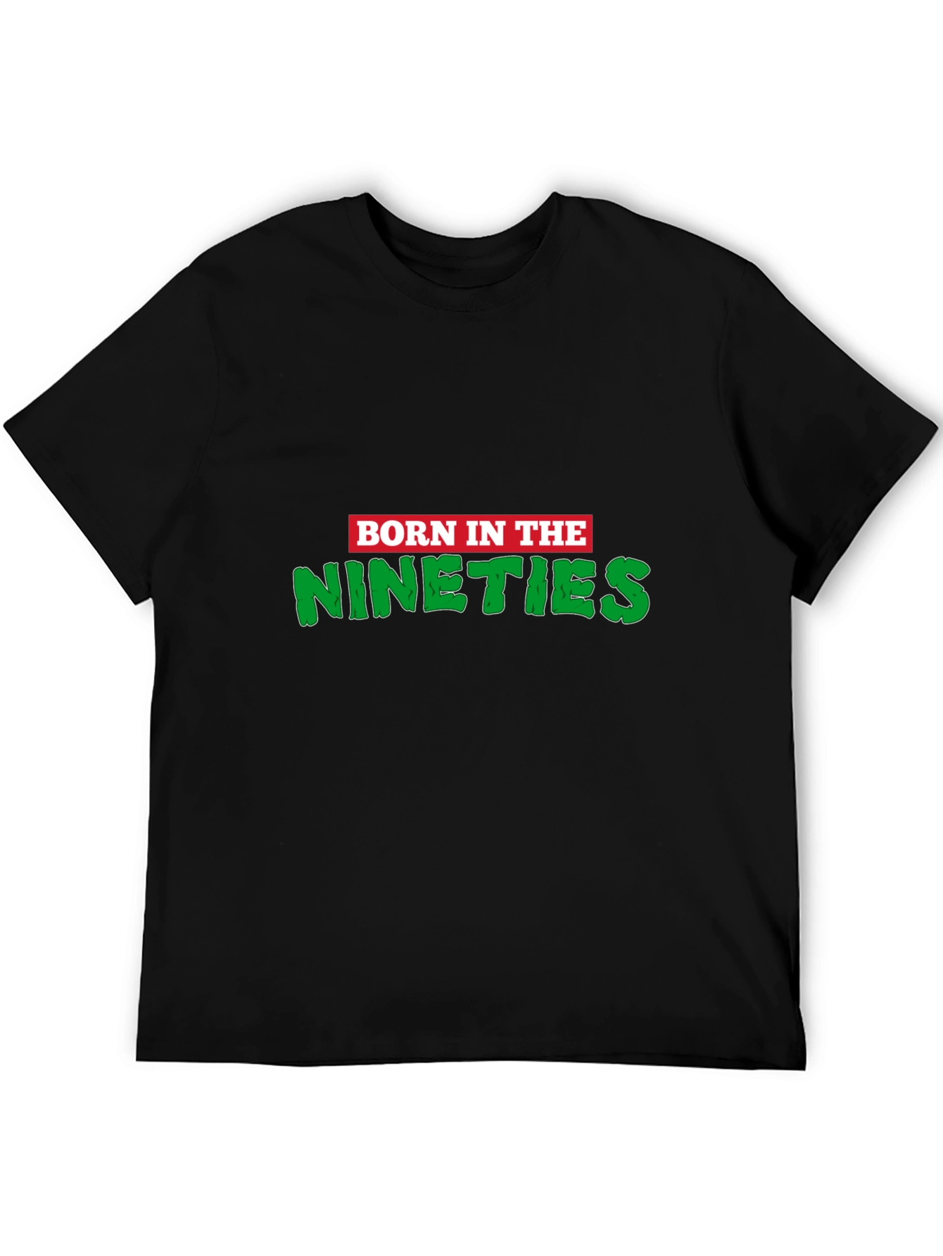 Black Born in the Nineties Graphic Tee view 5