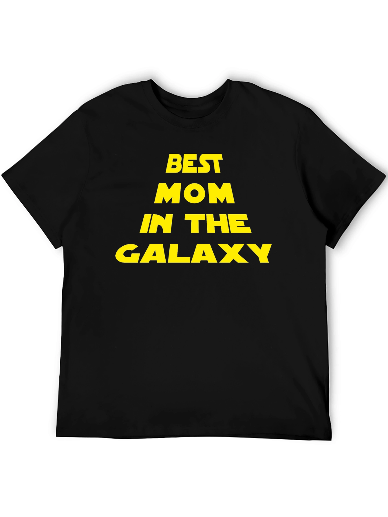 Black Best Mom In The Galaxy T-Shirt - Black view 5