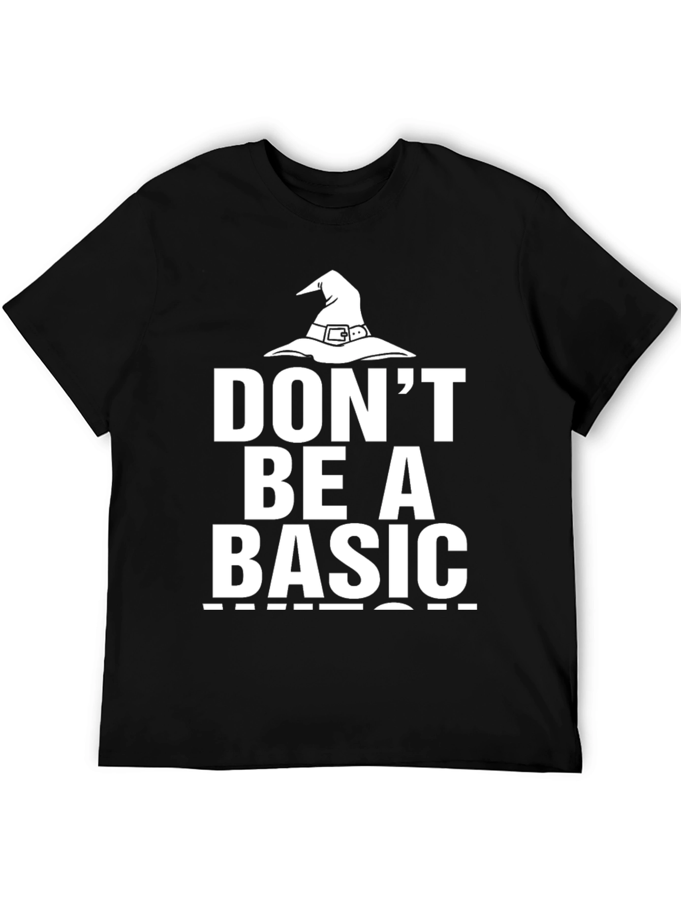Black Don't Be A Basic Witch T-Shirt view 5