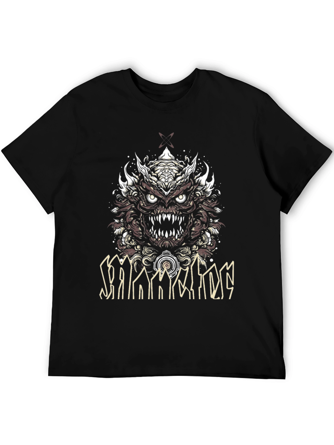 Black Monster Graphic Black T-Shirt view 5