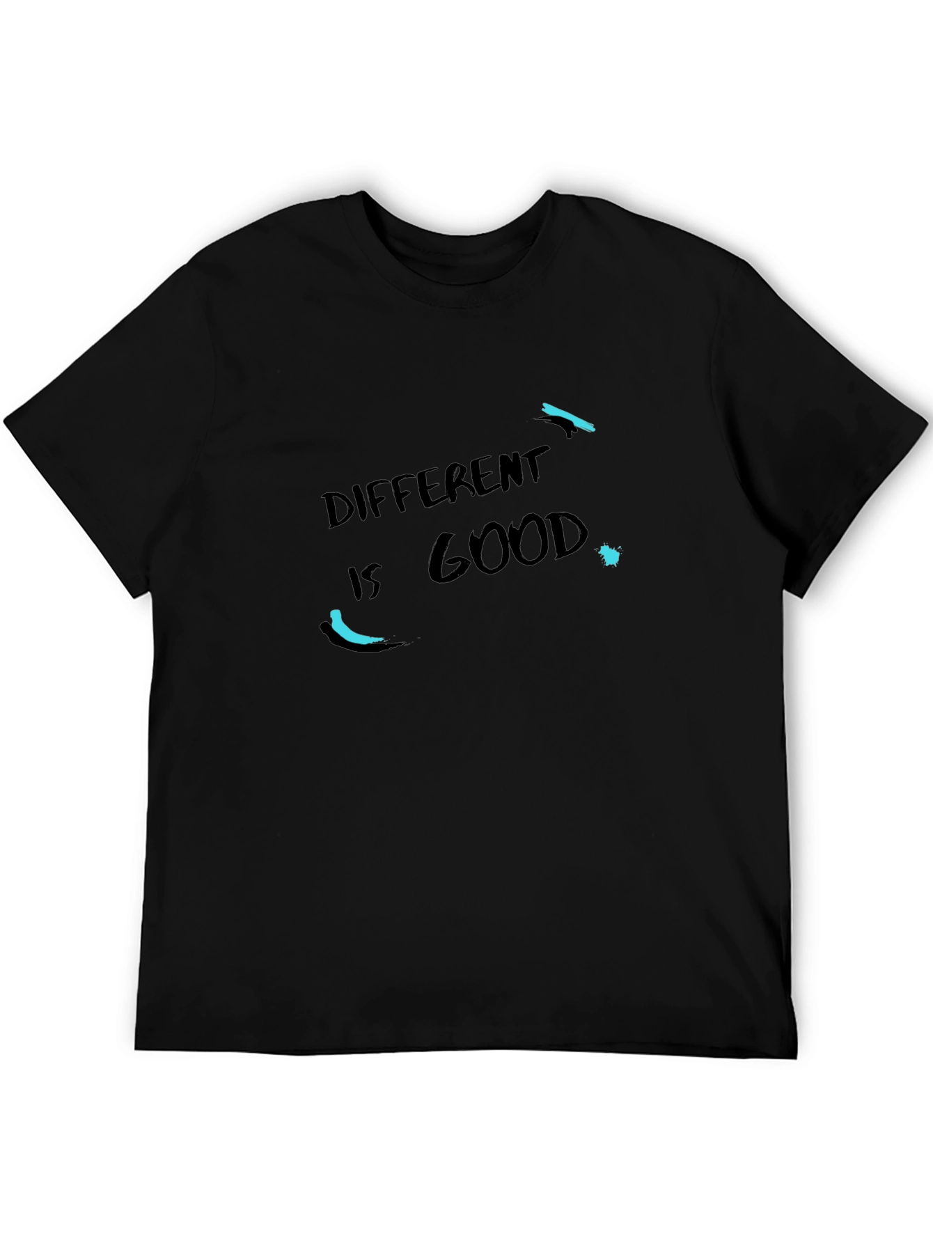 Black Different Is Good Black T-Shirt view 5