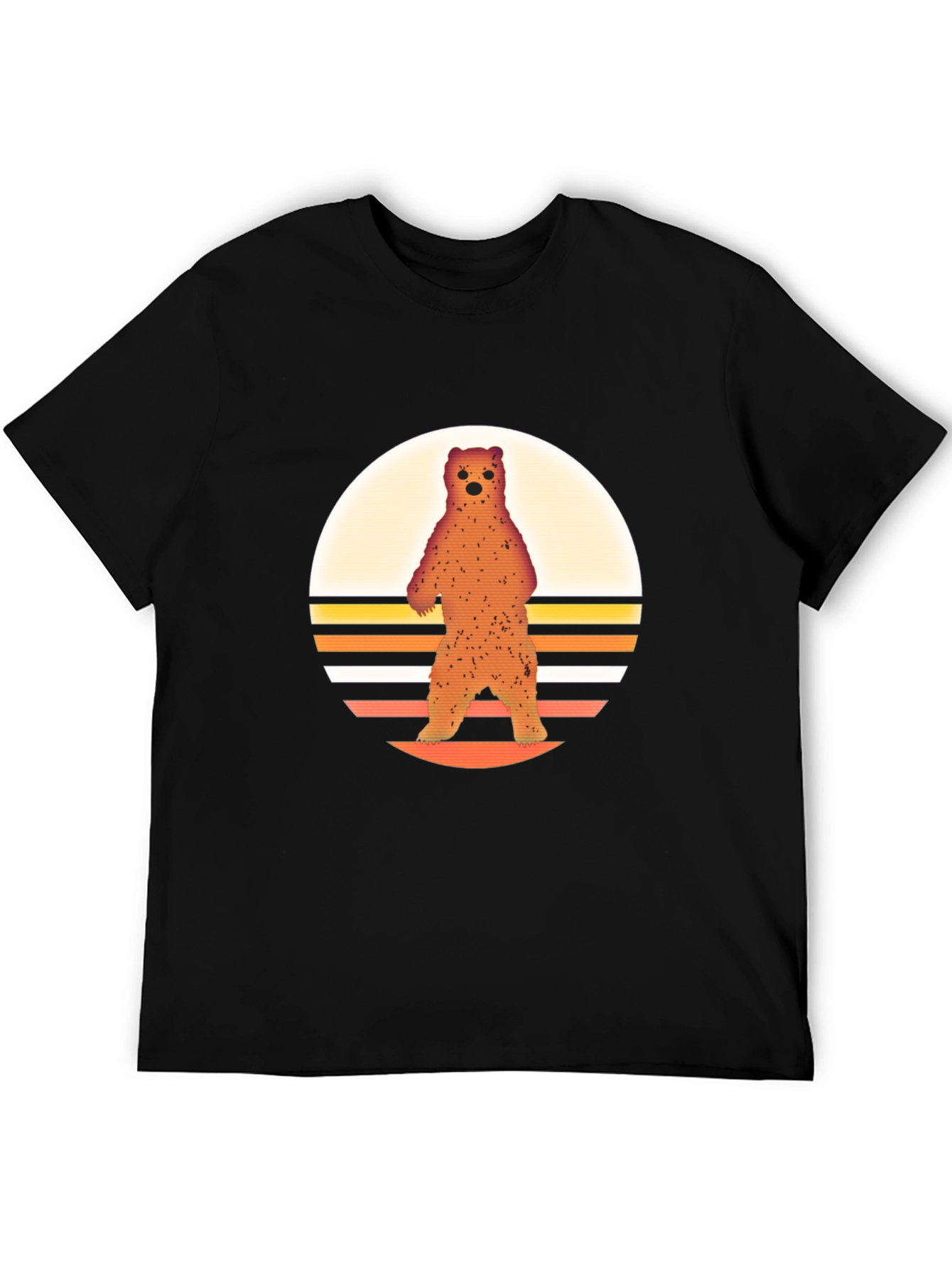 Black Bear Sunset Graphic Tee - Stylish Casual Wear view 5