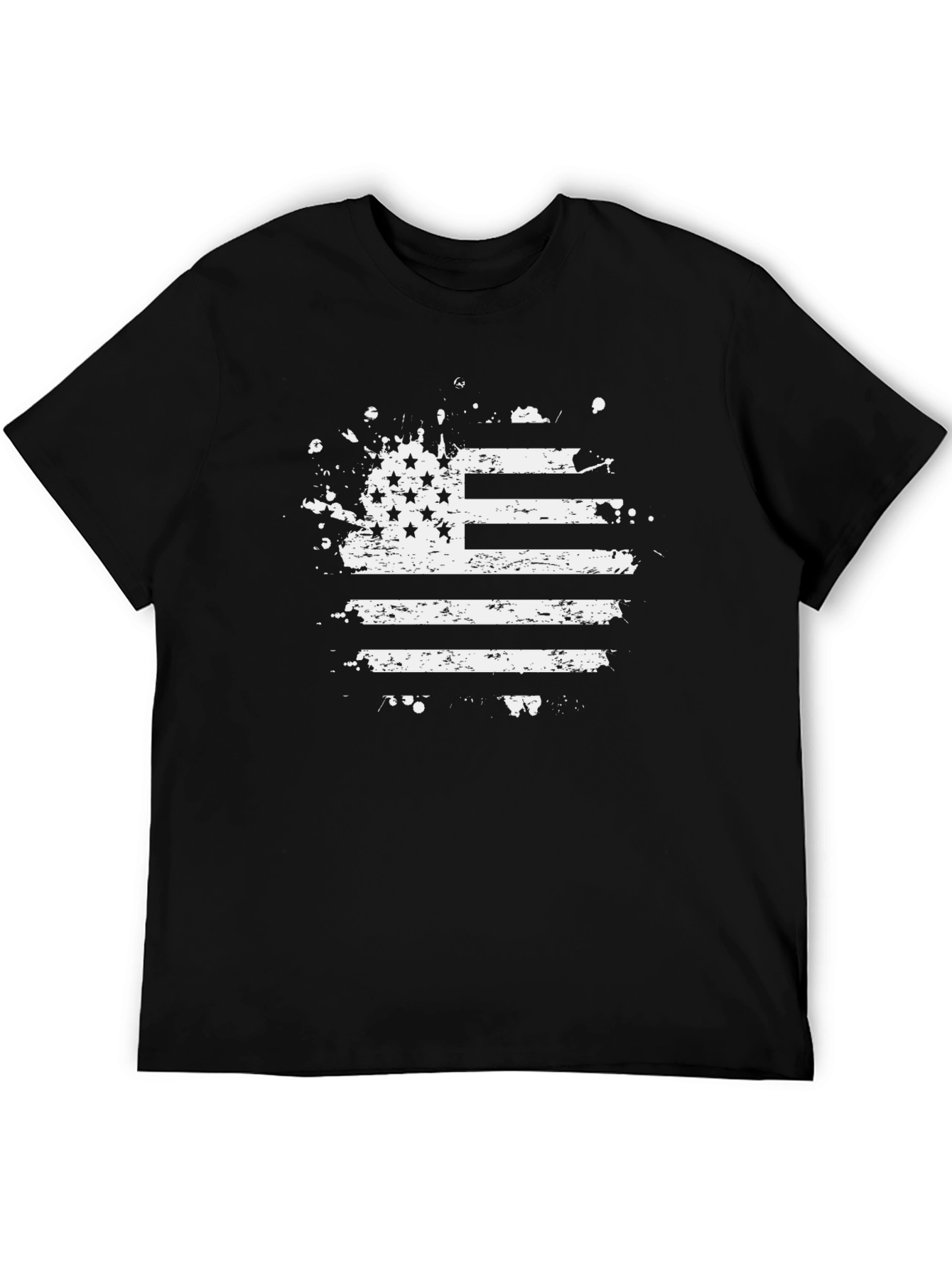 Distressed American Flag Graphic T-Shirt - 5