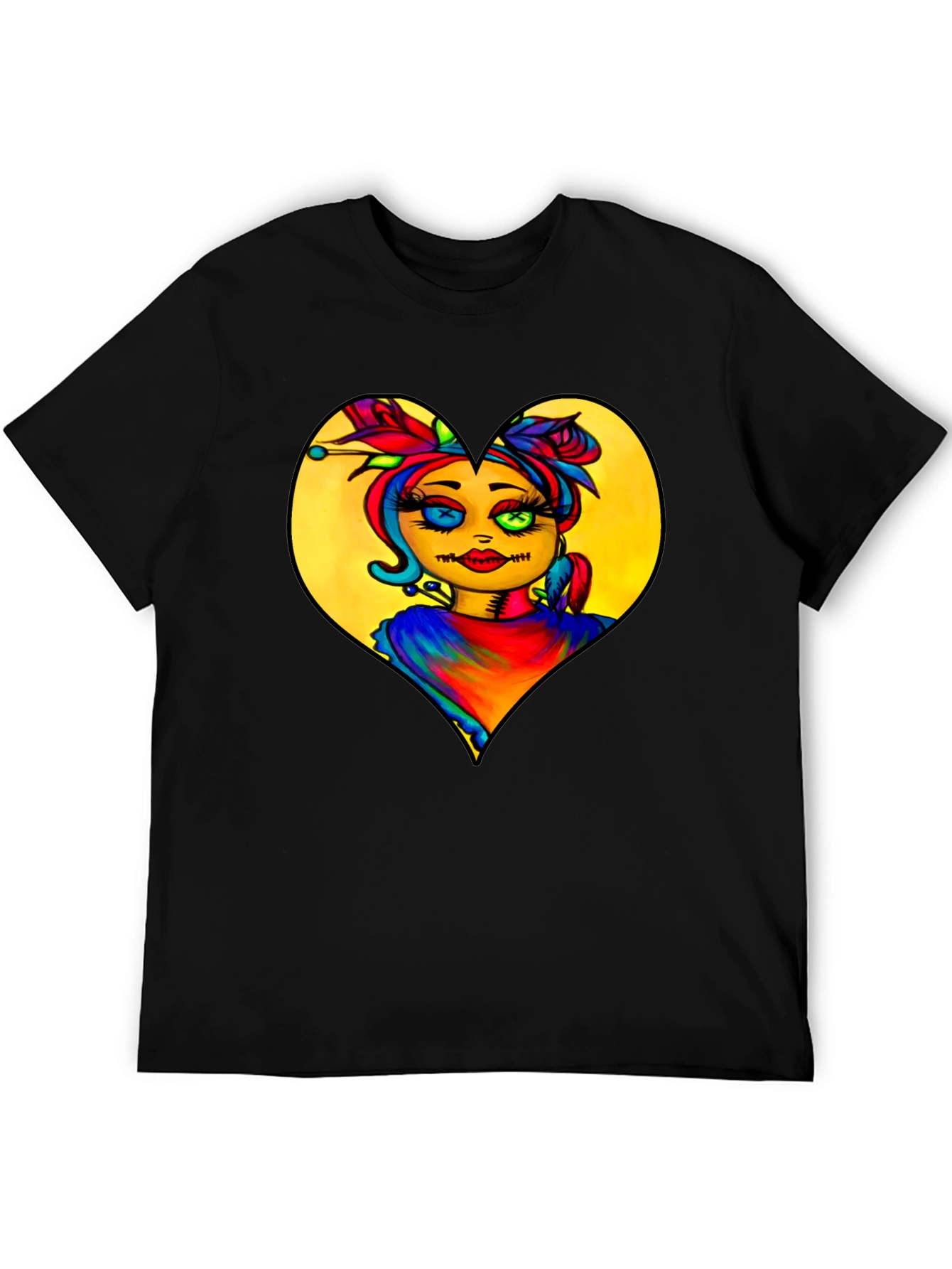 Black Heart Doll Graphic T-Shirt view 5
