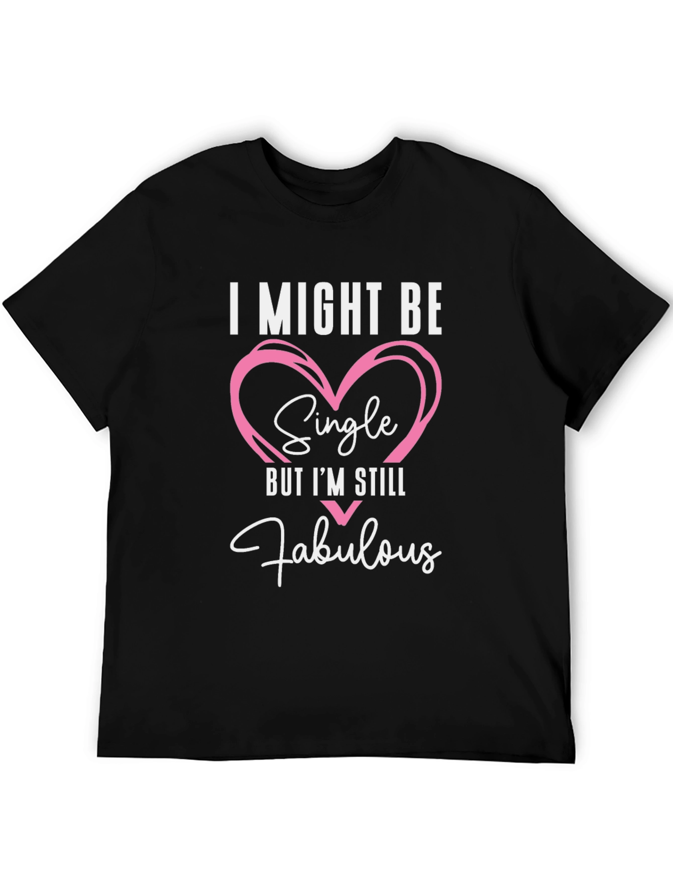 Black Single and Fabulous T-Shirt | Trendy Casual Tee view 5