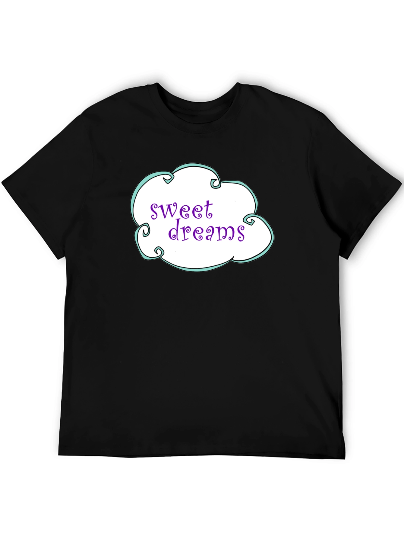 Black Sweet Dreams Graphic T-Shirt view 5