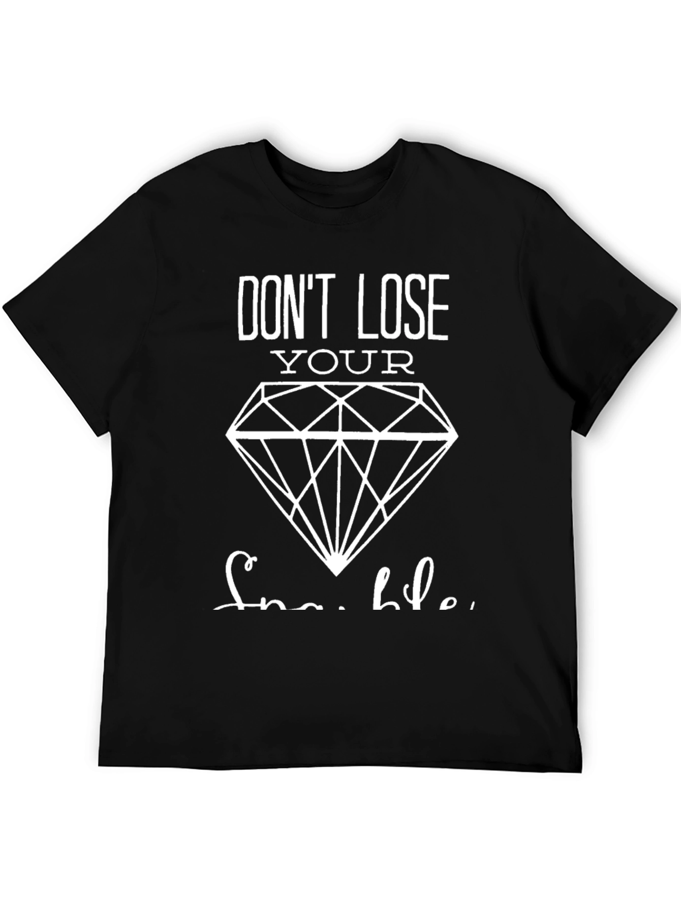 Black Don't Lose Your Sparkle Graphic T-Shirt view 5