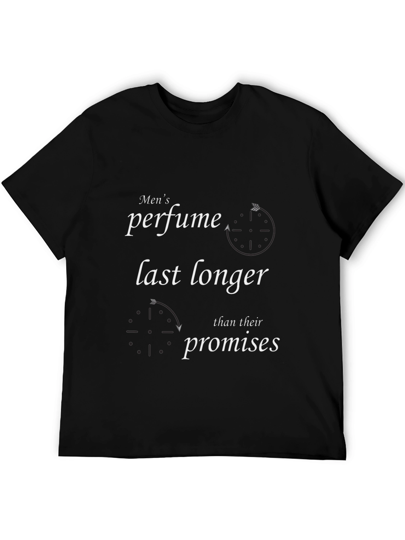 Black Men's Perfume Promises T-Shirt view 5