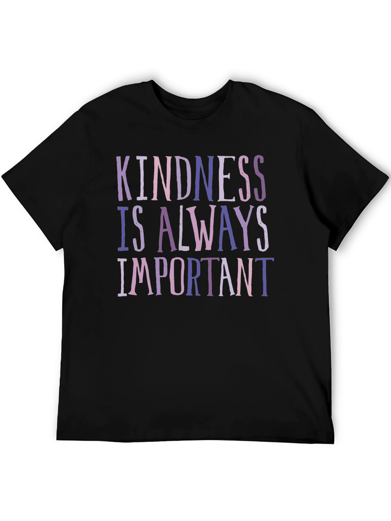 Black Kindness Is Always Important Graphic Tee view 5