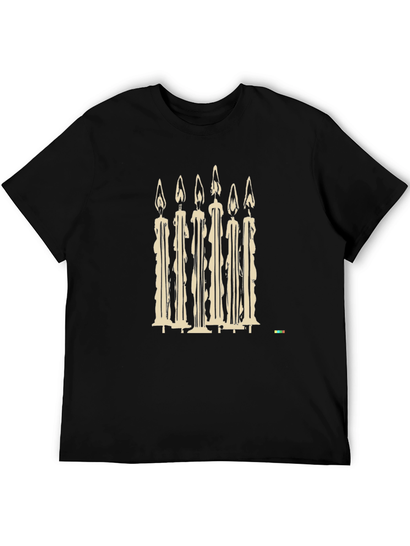 Black Candle Graphic Tee - Soft Cotton Blend view 5