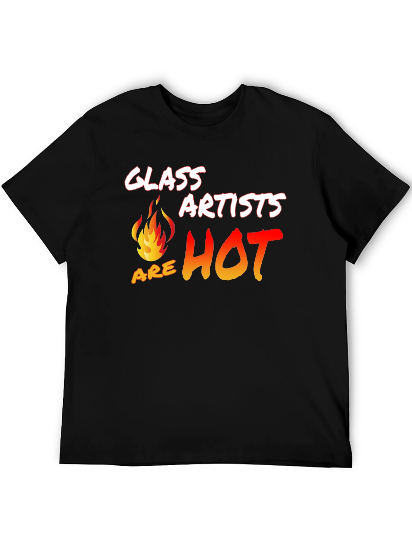 Black Glass Artists Are Hot T-Shirt view 5
