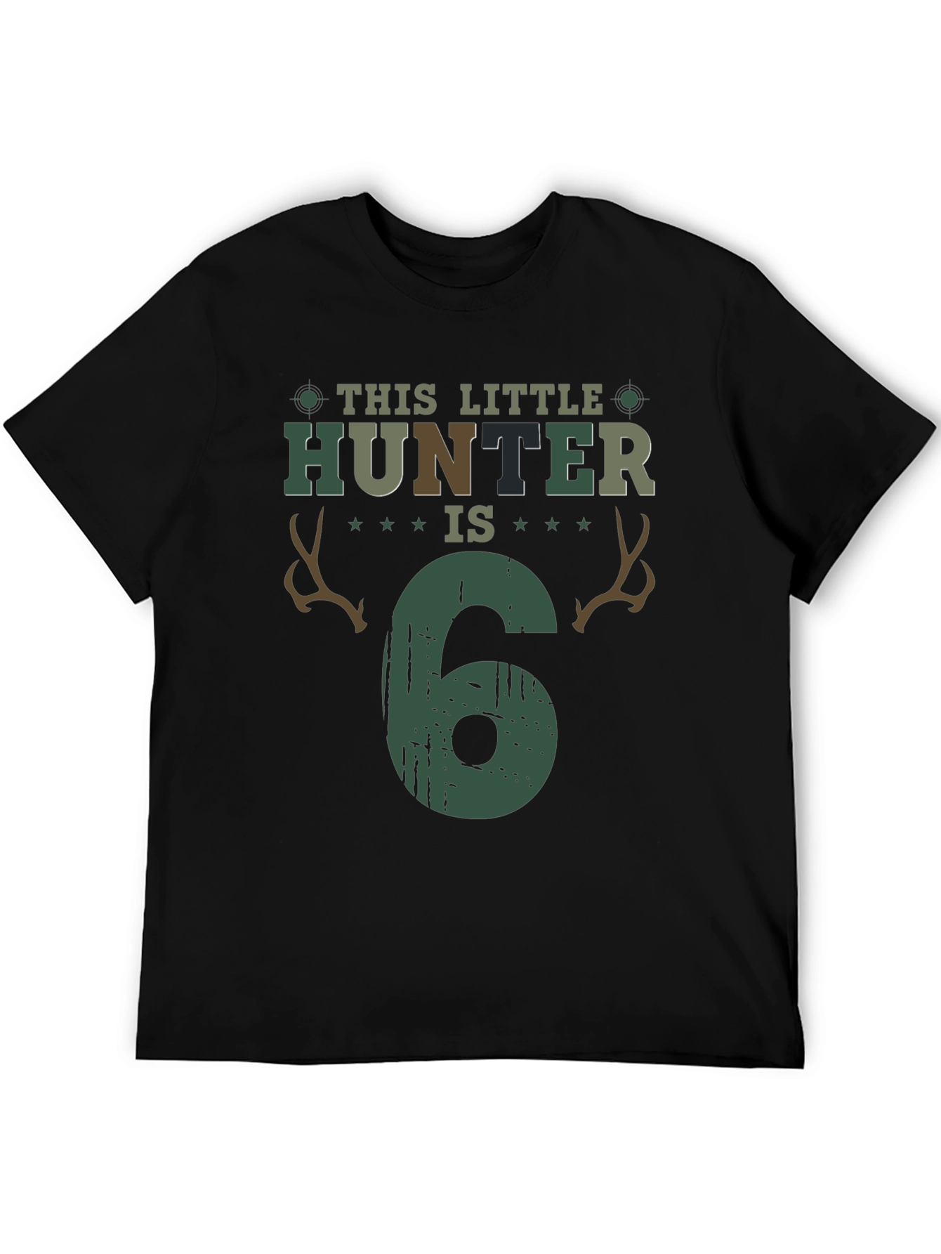 Little Hunter 6th Birthday T-Shirt - 5