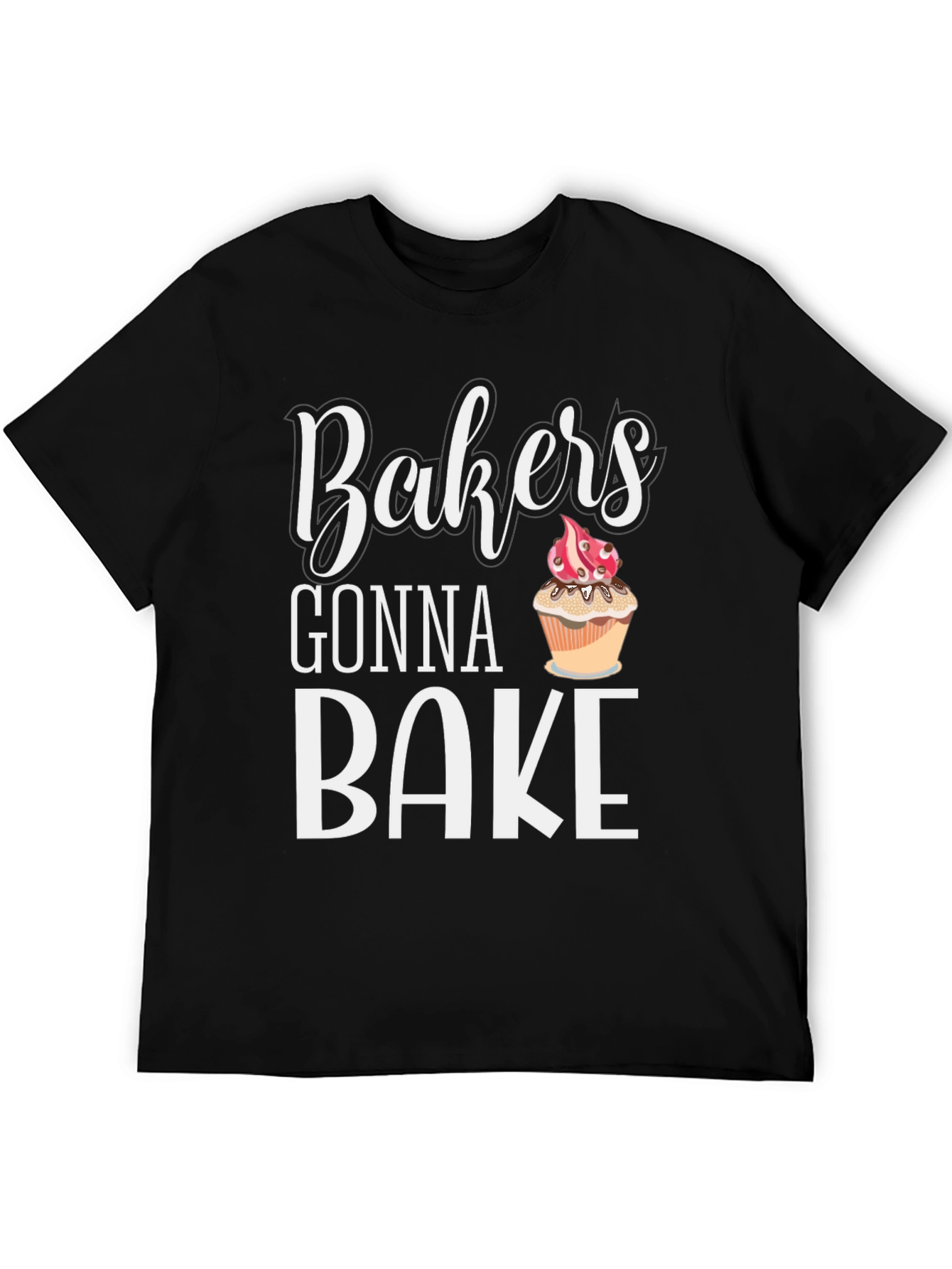 Black Bakers Gonna Bake T-Shirt Cupcake Baking Tee view 5
