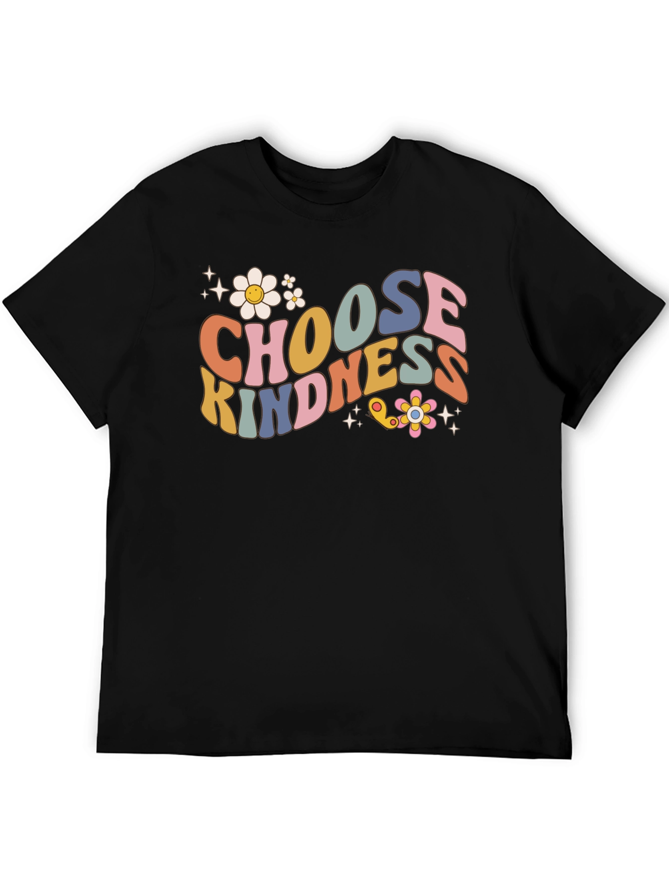 Black Choose Kindness Graphic T-Shirt view 5