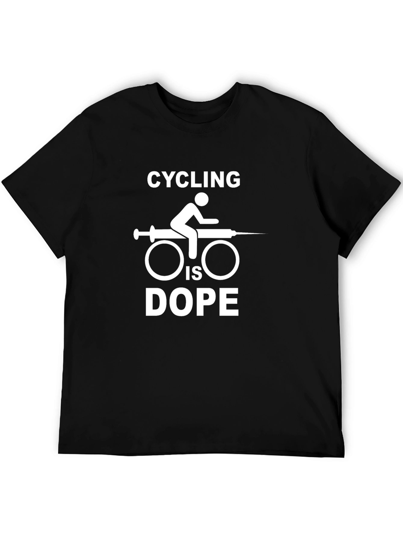 Black Cycling is Dope T-Shirt - Funny Cyclist Tee view 5