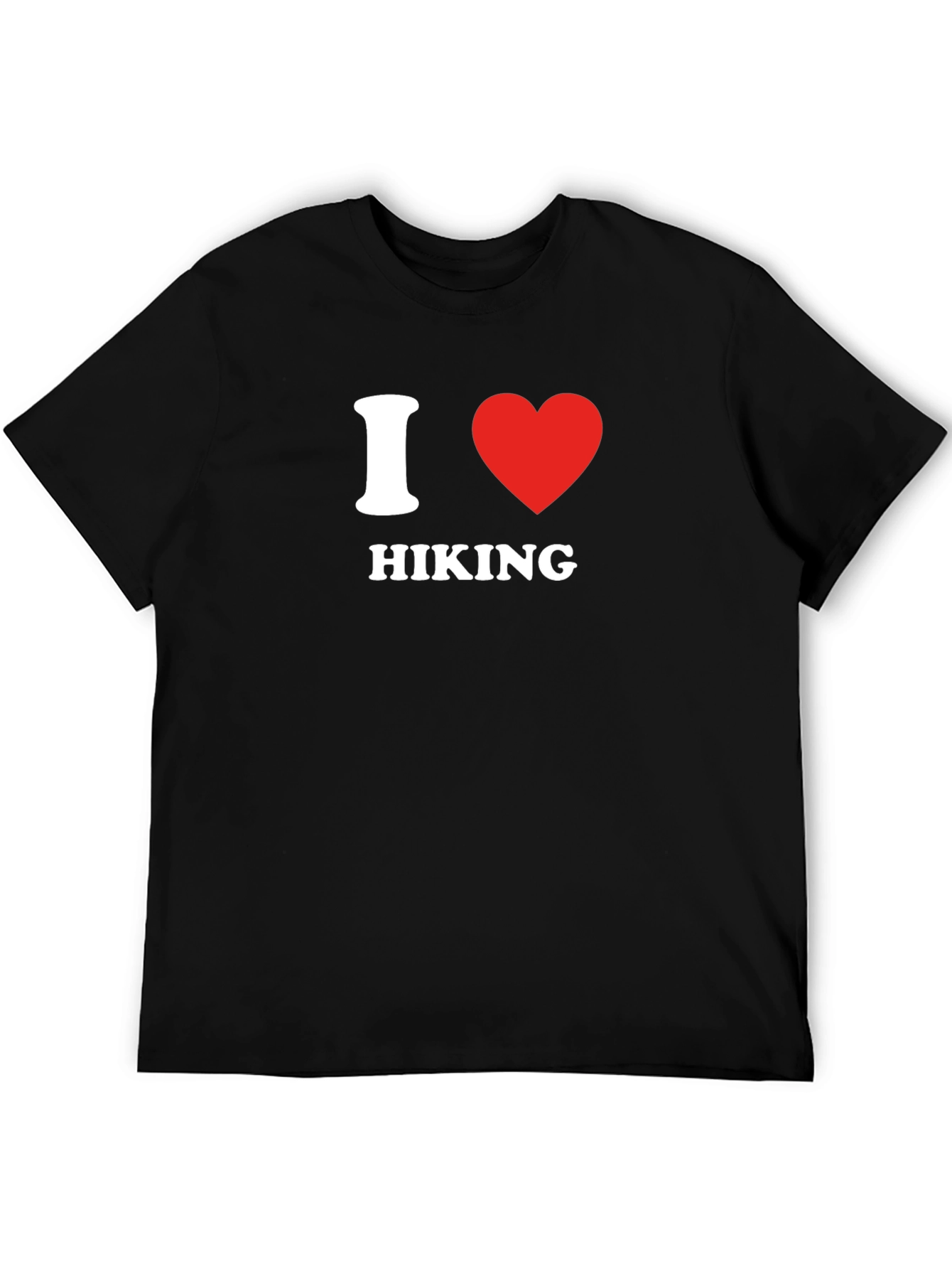Black I Heart Hiking Graphic Tee - Black view 5