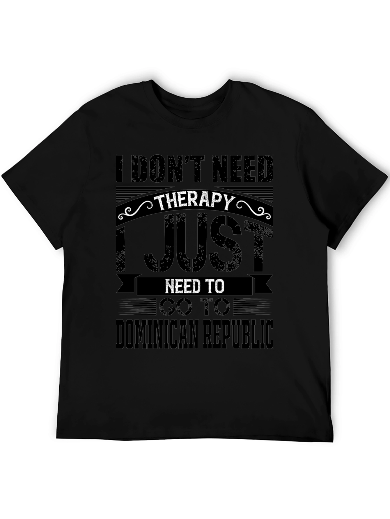Black Dominican Republic Therapy T-Shirt view 5