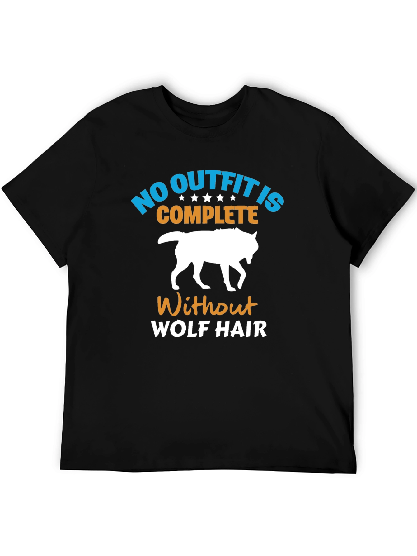 Black Wolf Hair T-Shirt: No Outfit is Complete! view 5