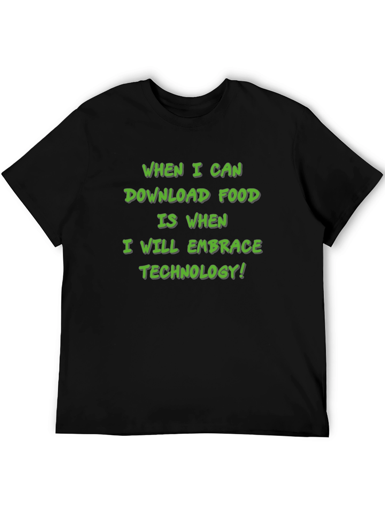 Black Download Food Technology T-Shirt view 5