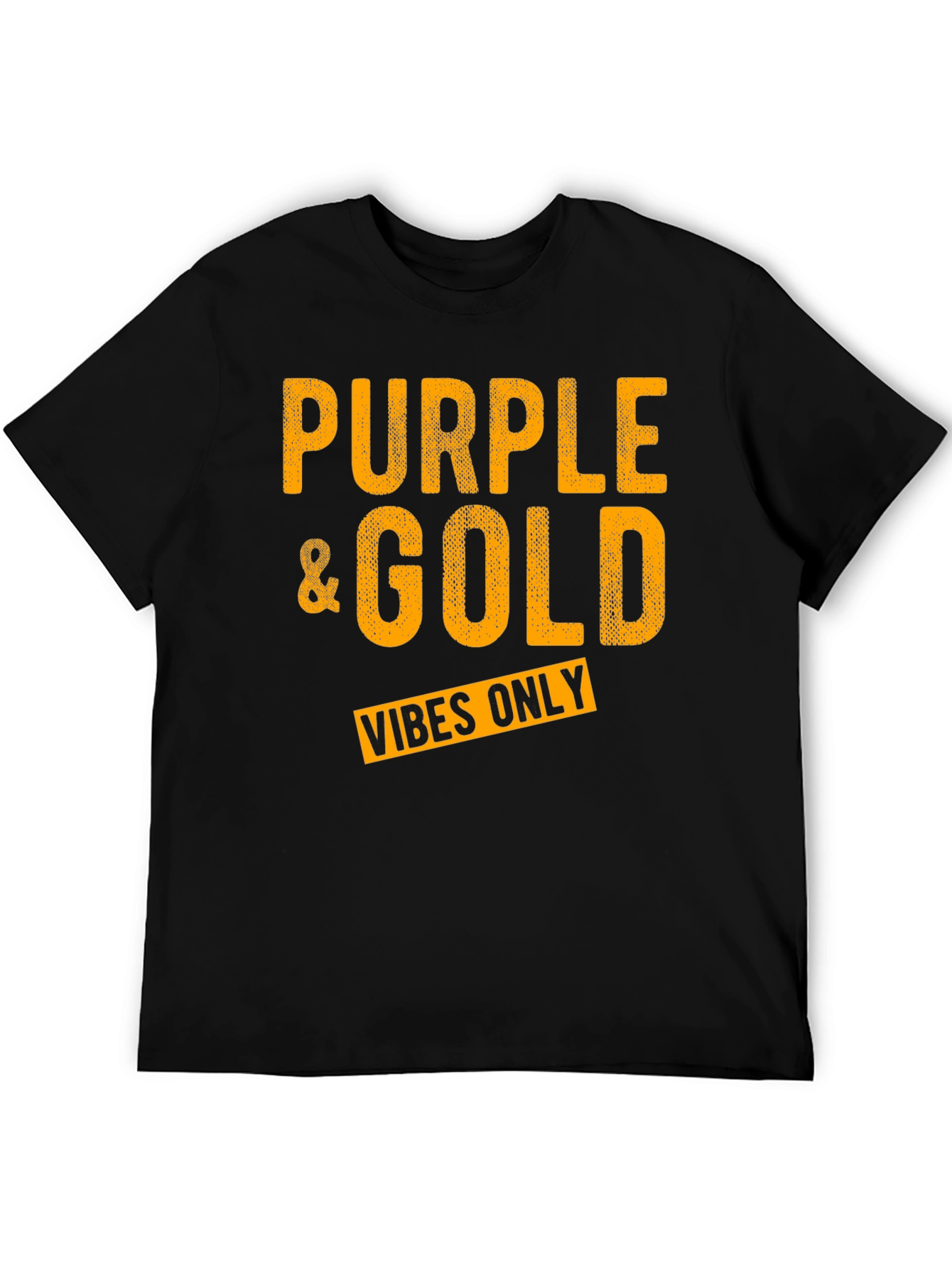 Purple & Gold Vibes Only Graphic T-Shirt - 5