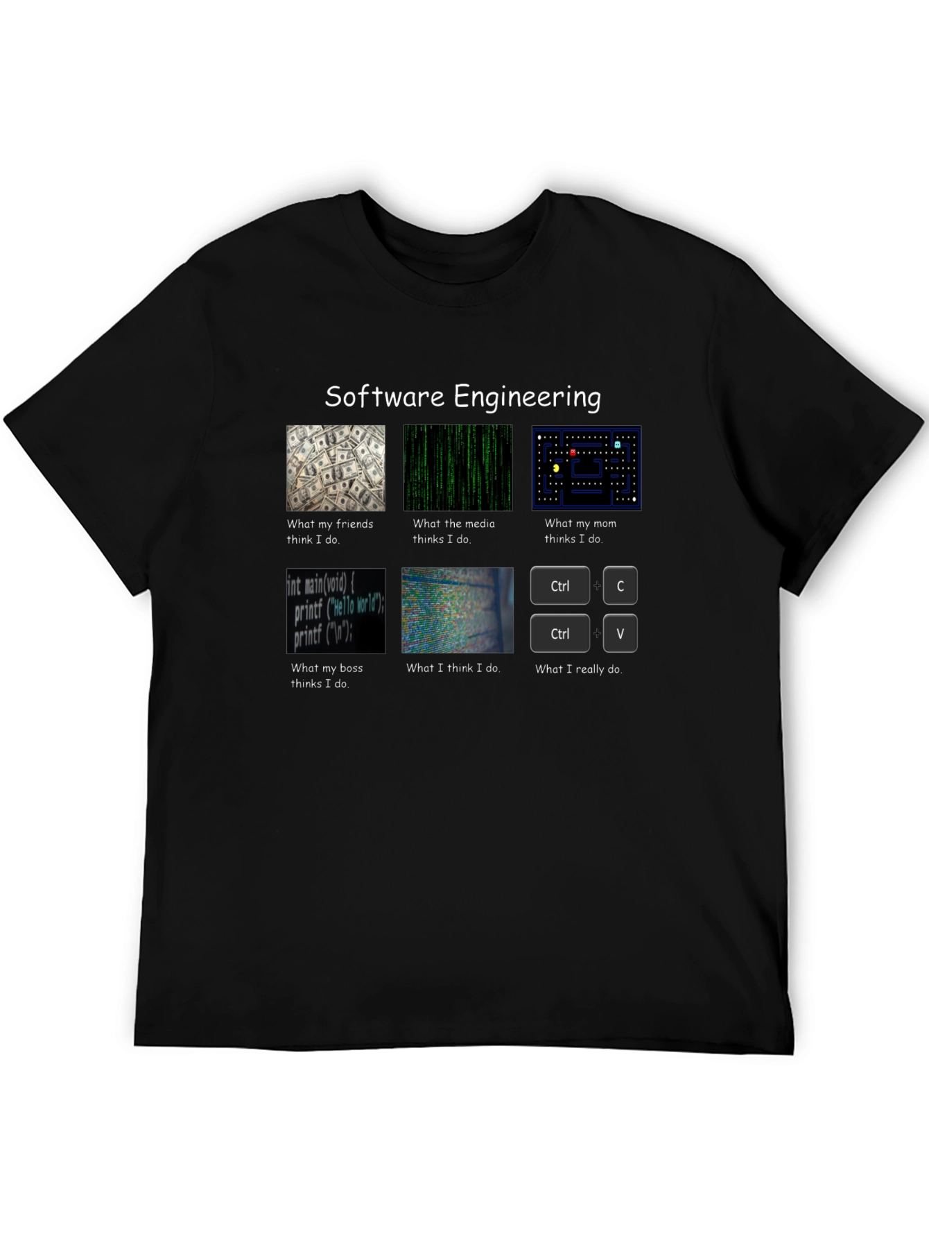 Black Software Engineering T-Shirt - Funny Programmer Gift view 5