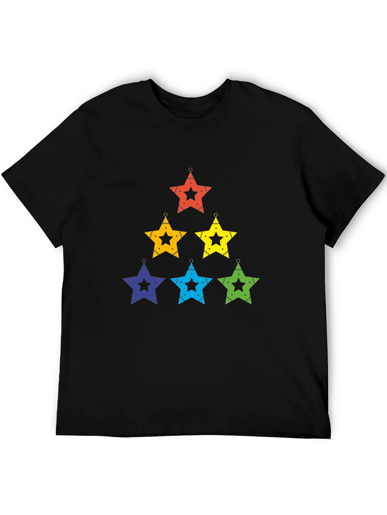 Black Rainbow Star T-Shirt view 5