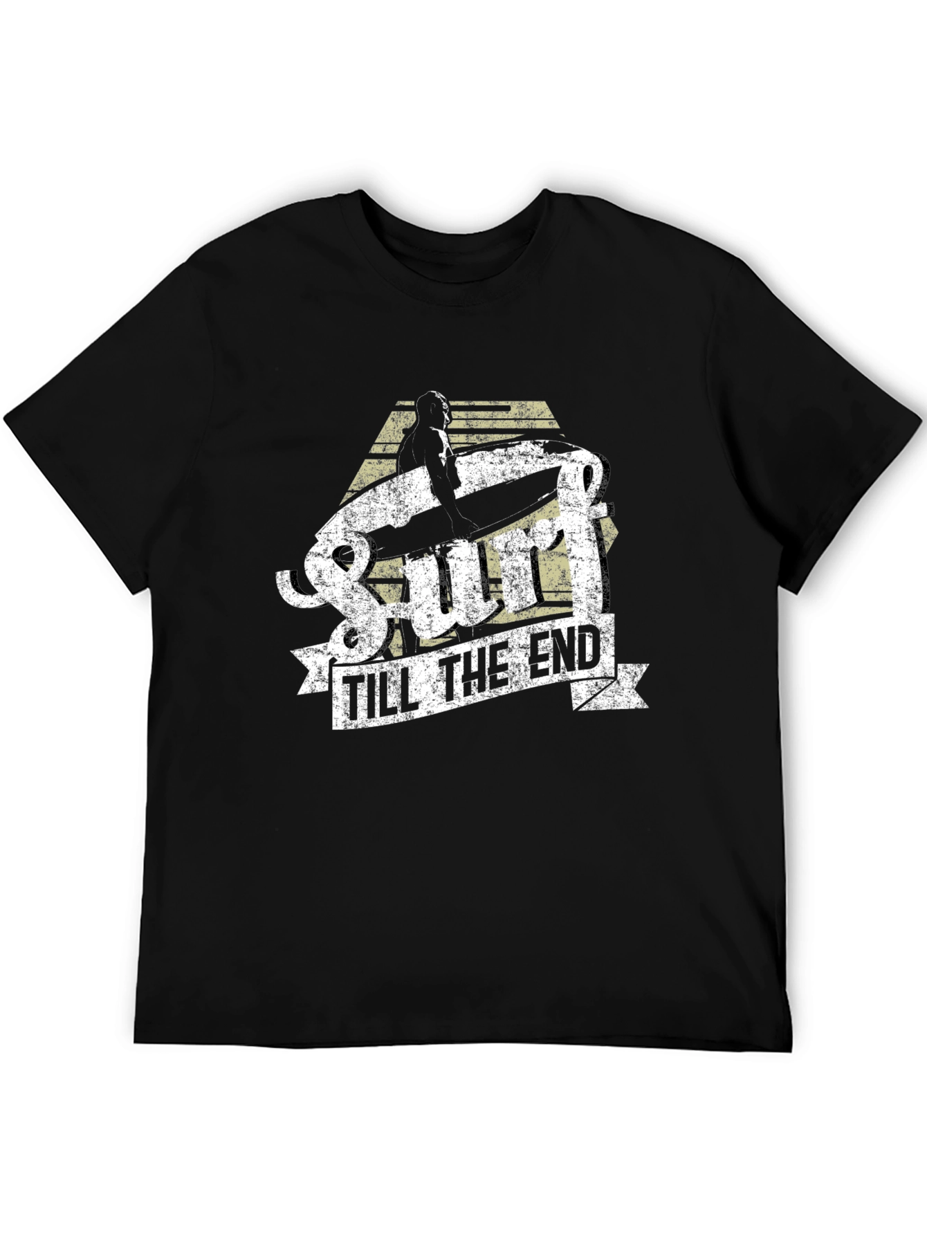 Black Surf Till The End Graphic Tee view 5