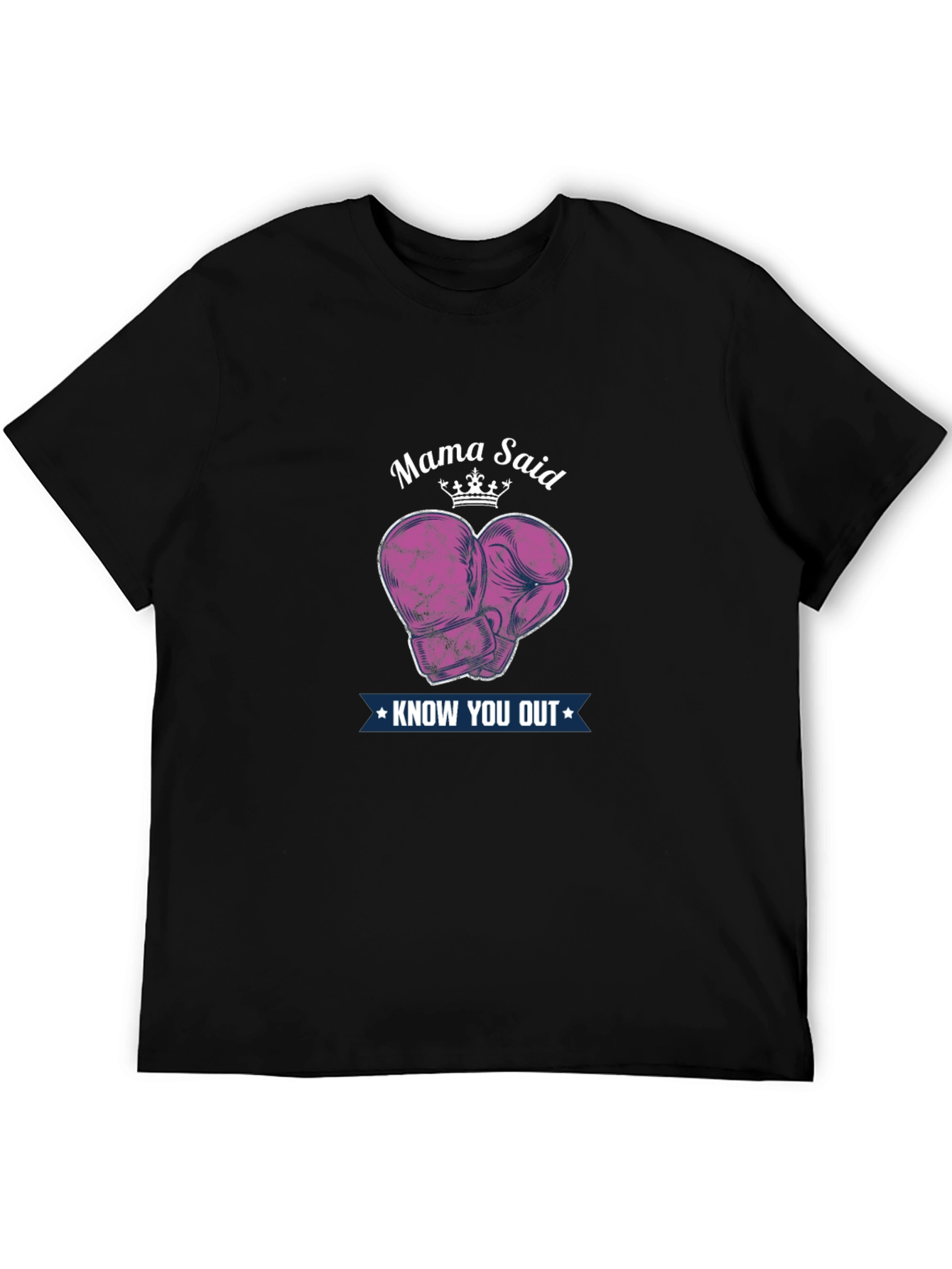Black Mama Said Knock You Out T-Shirt - Boxing Gloves view 5