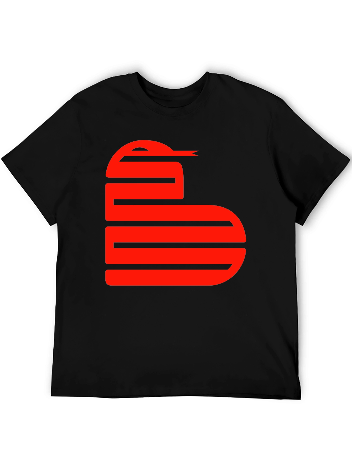 Black Snake Graphic Tee - Red Serpent on Black view 5